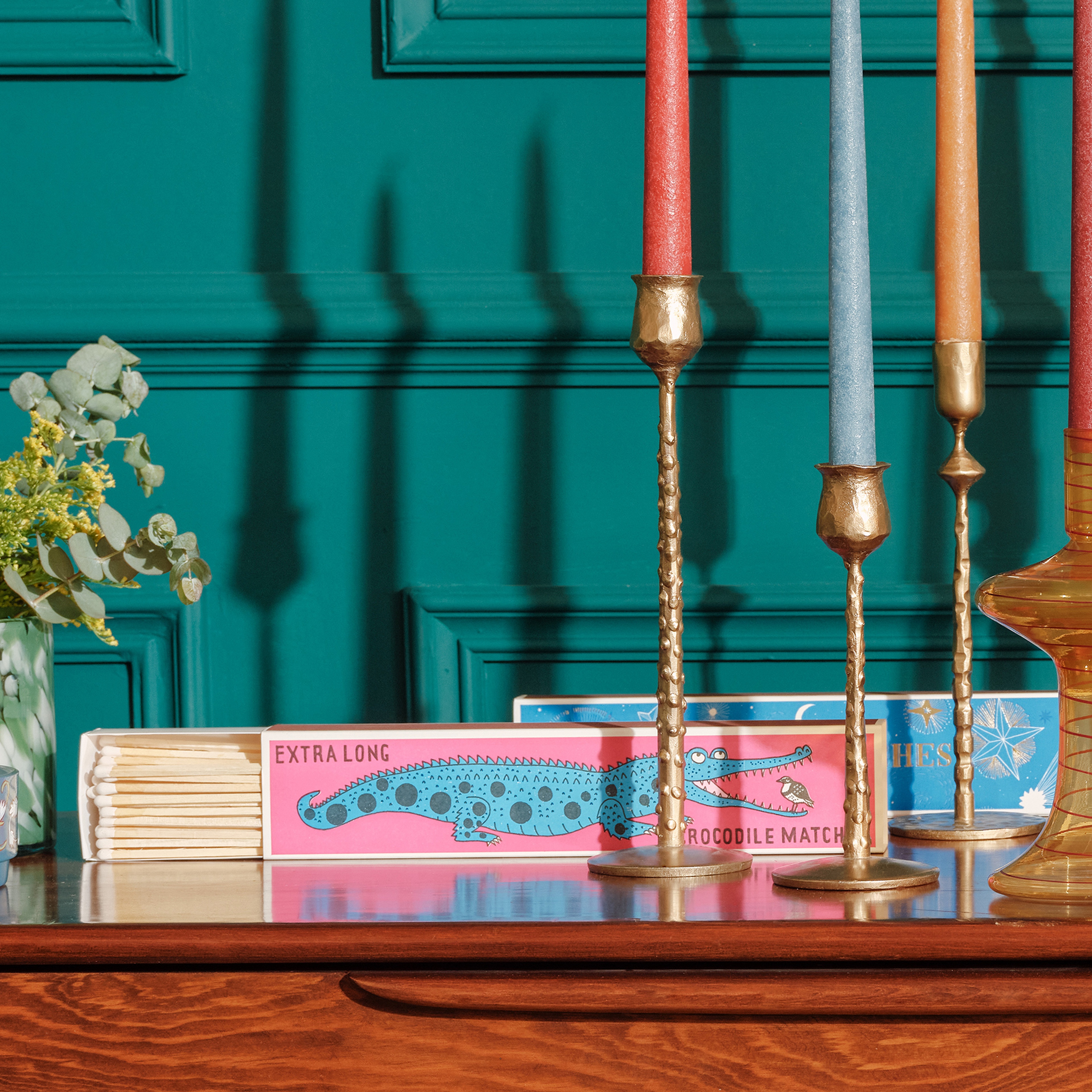 Crocodıle Ahşap Kibrit Hediyelik Eşya 29x60x3 Cm Renkli