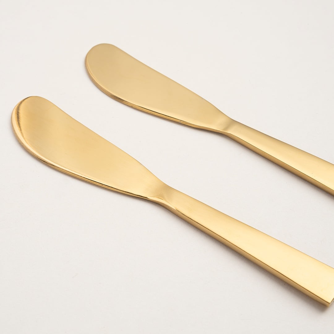 Rampur Çelik Servis Seti 2x15x0.3 Cm Gold