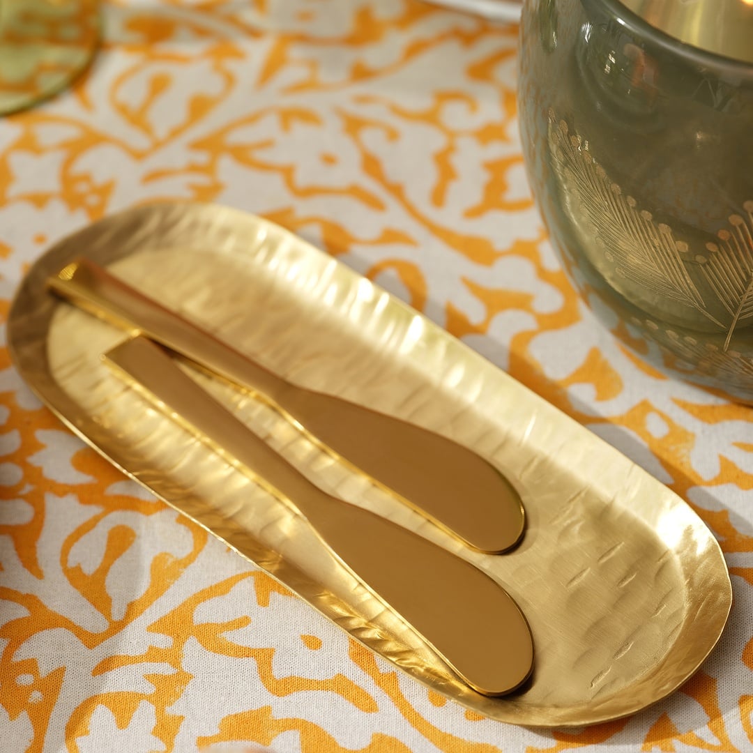 Rampur Çelik Servis Seti 2x15x0.3 Cm Gold