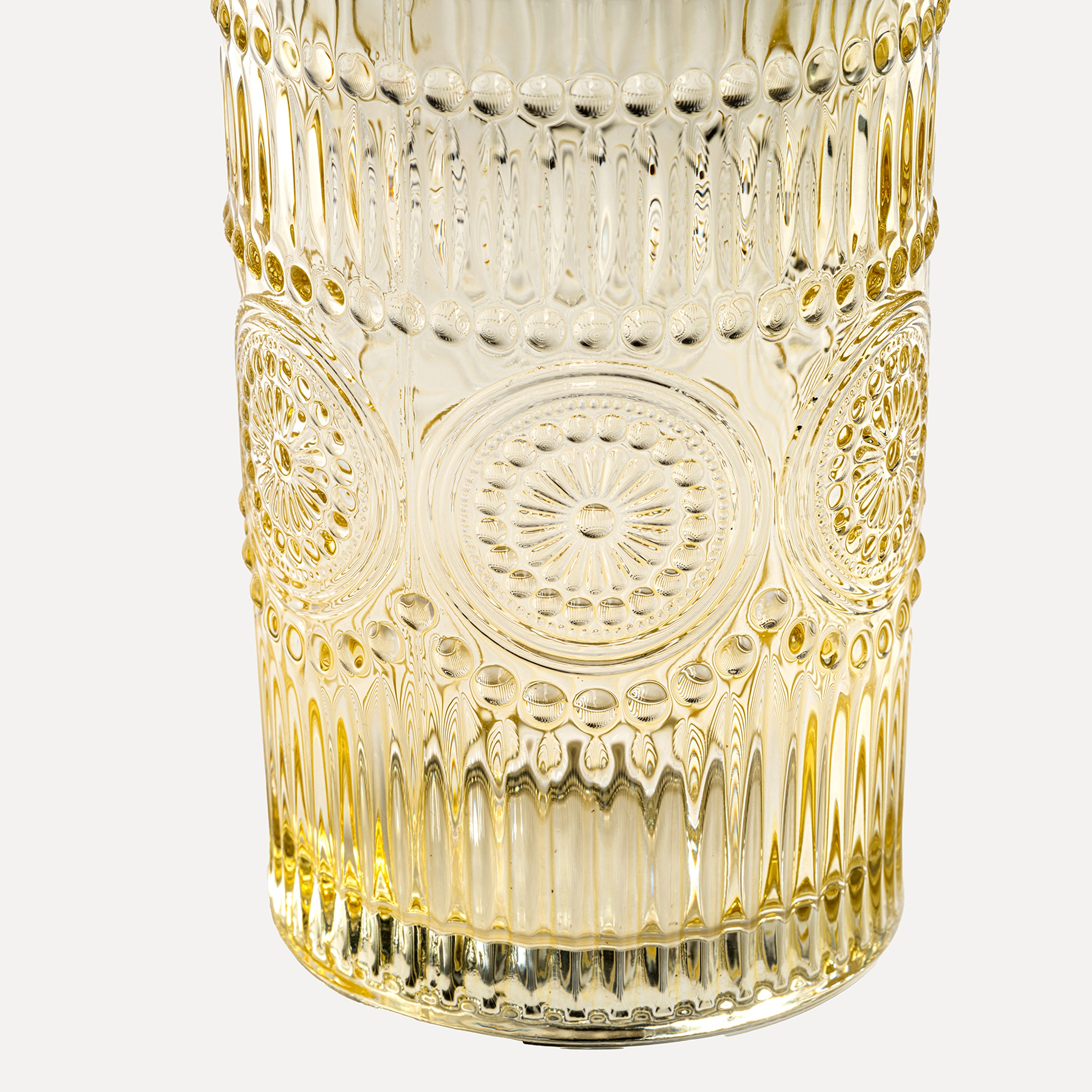 Loess Cam Meşrubat Bardağı 380 Ml Sarı