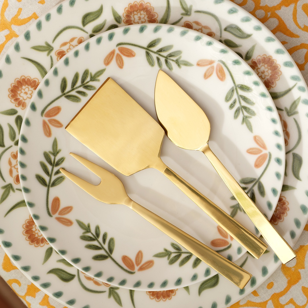 Rampur Çelik Servis Seti 5x17x0.3 Cm Gold