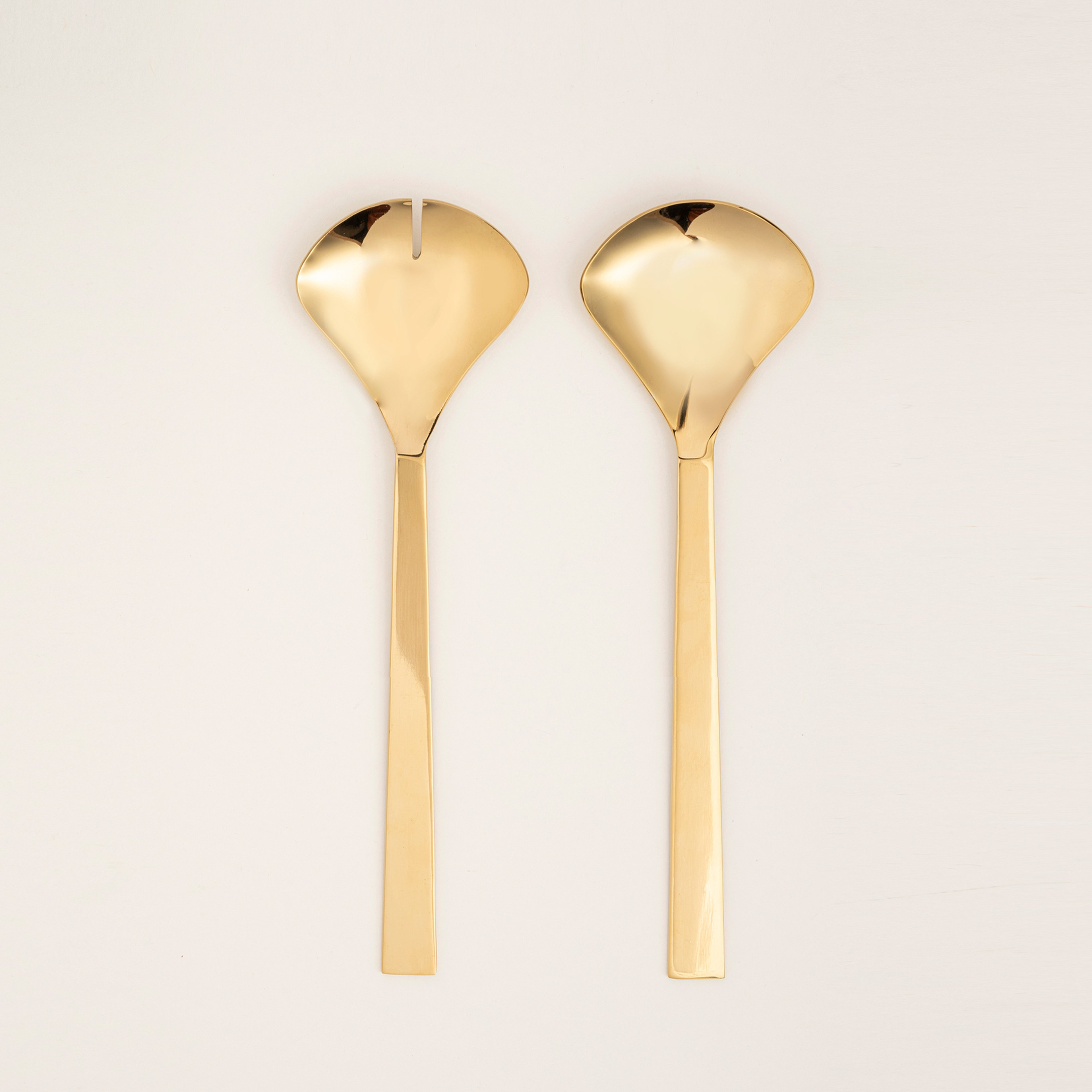 Rampur Çelik Salata Kaşık Seti 26x8x2 Cm Gold