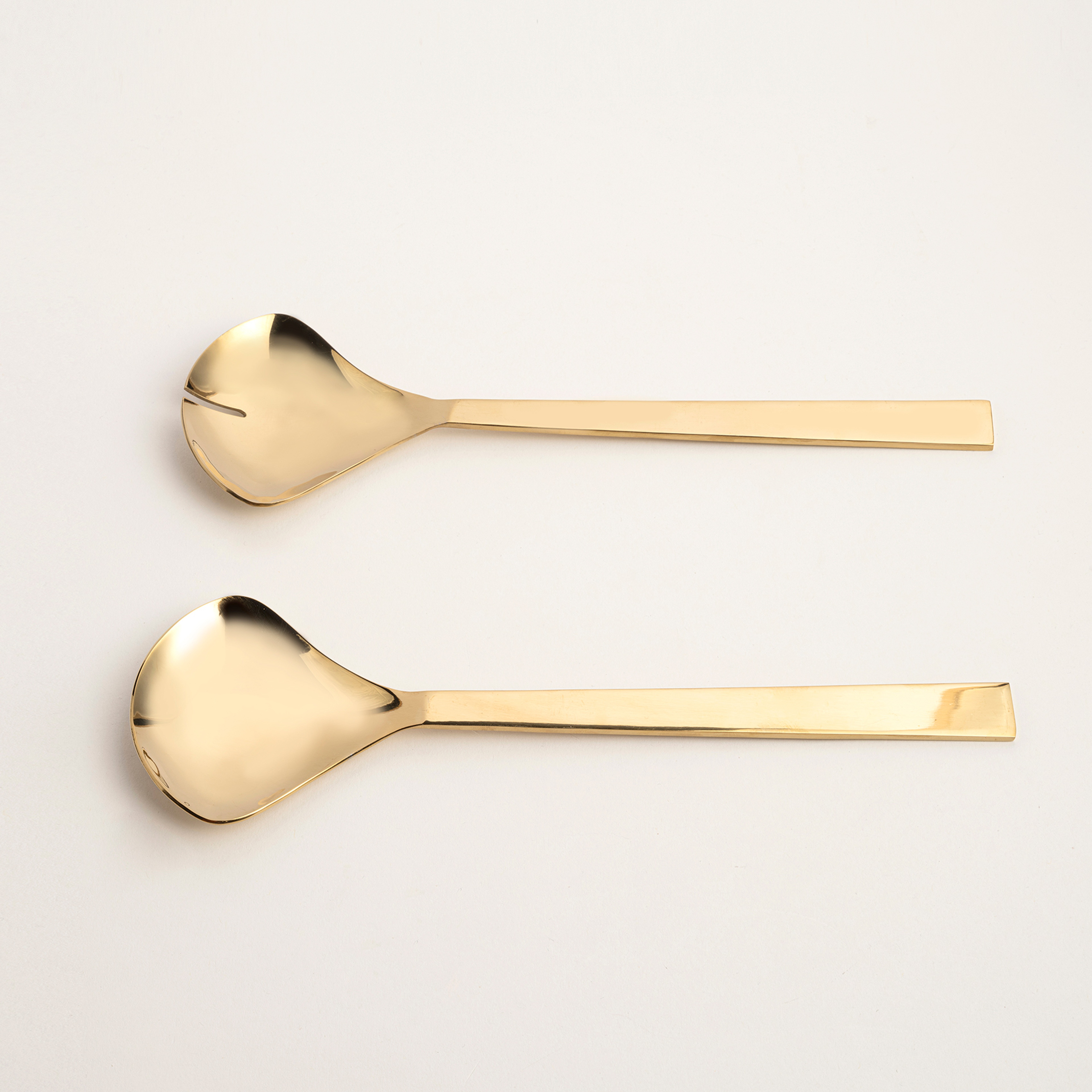 Rampur Çelik Salata Kaşık Seti 26x8x2 Cm Gold