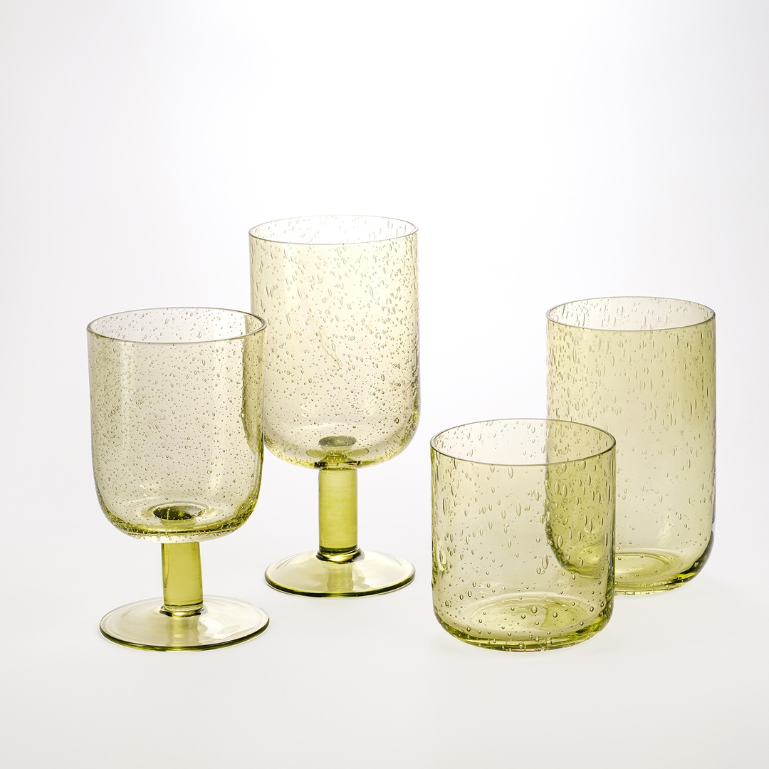 Loess Cam Meşrubat Bardağı 500 Ml Yeşil