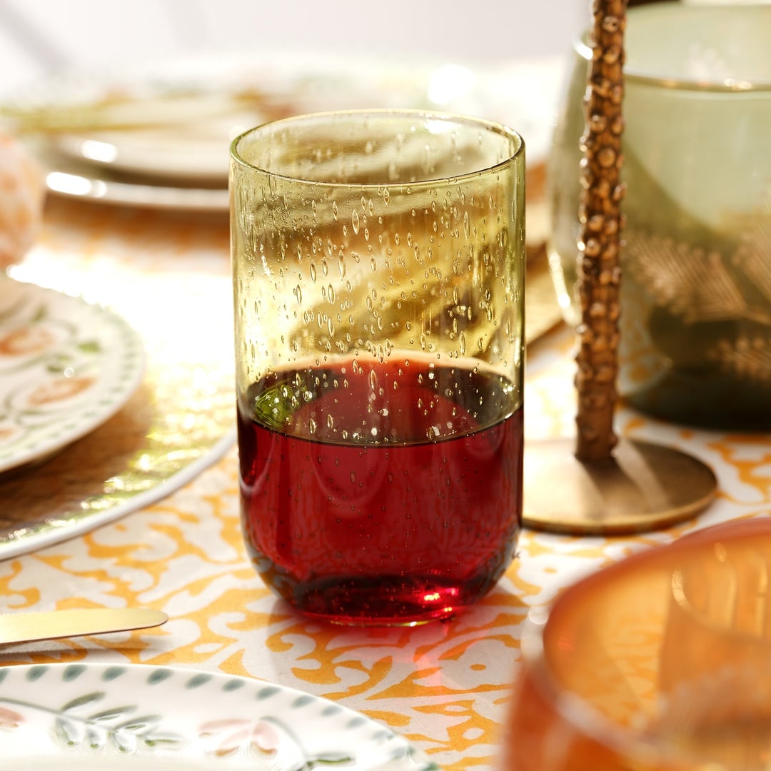 Loess Cam Meşrubat Bardağı 500 Ml Yeşil