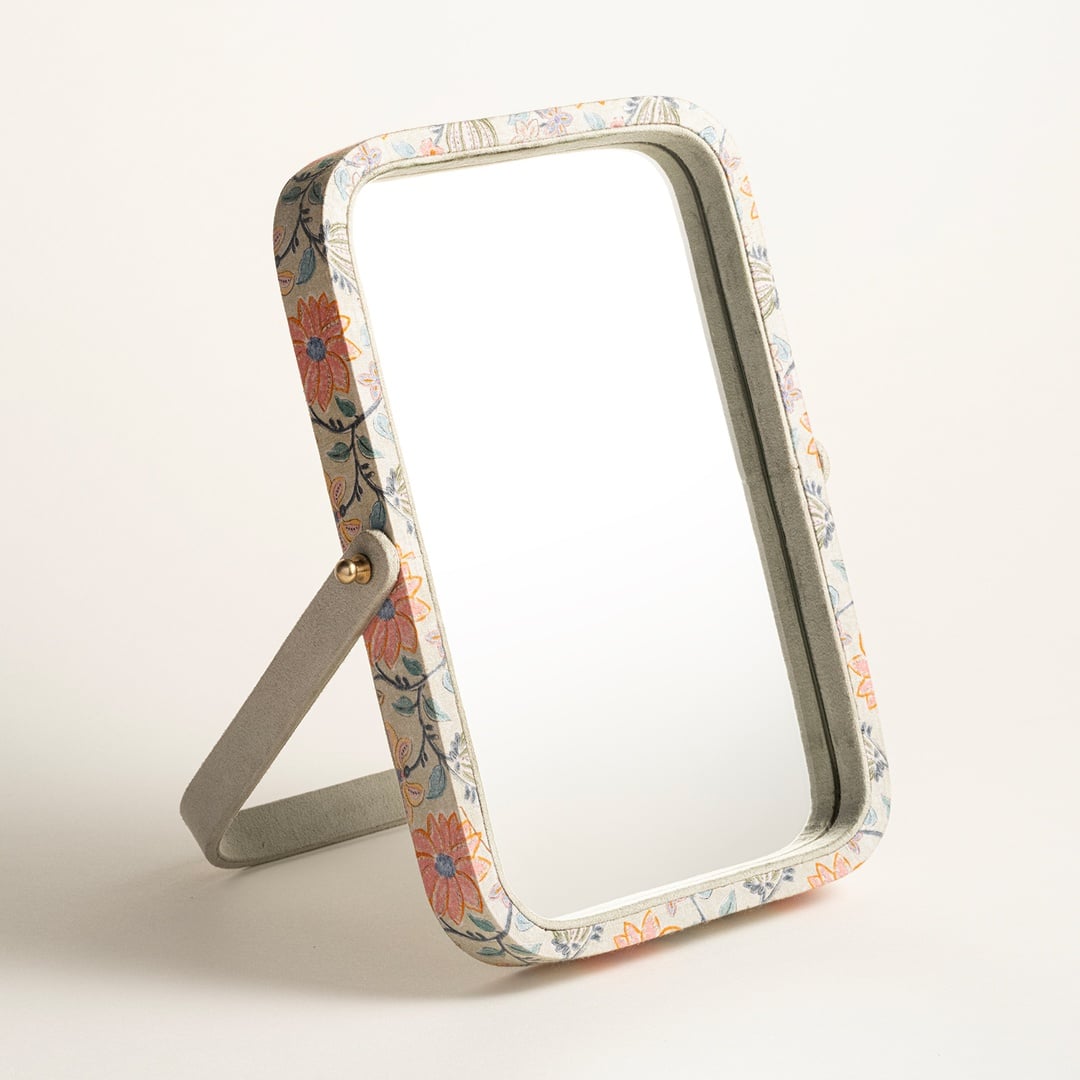 Noıda Baskılı Pamuk Ayna 26x17 Cm Yeşil