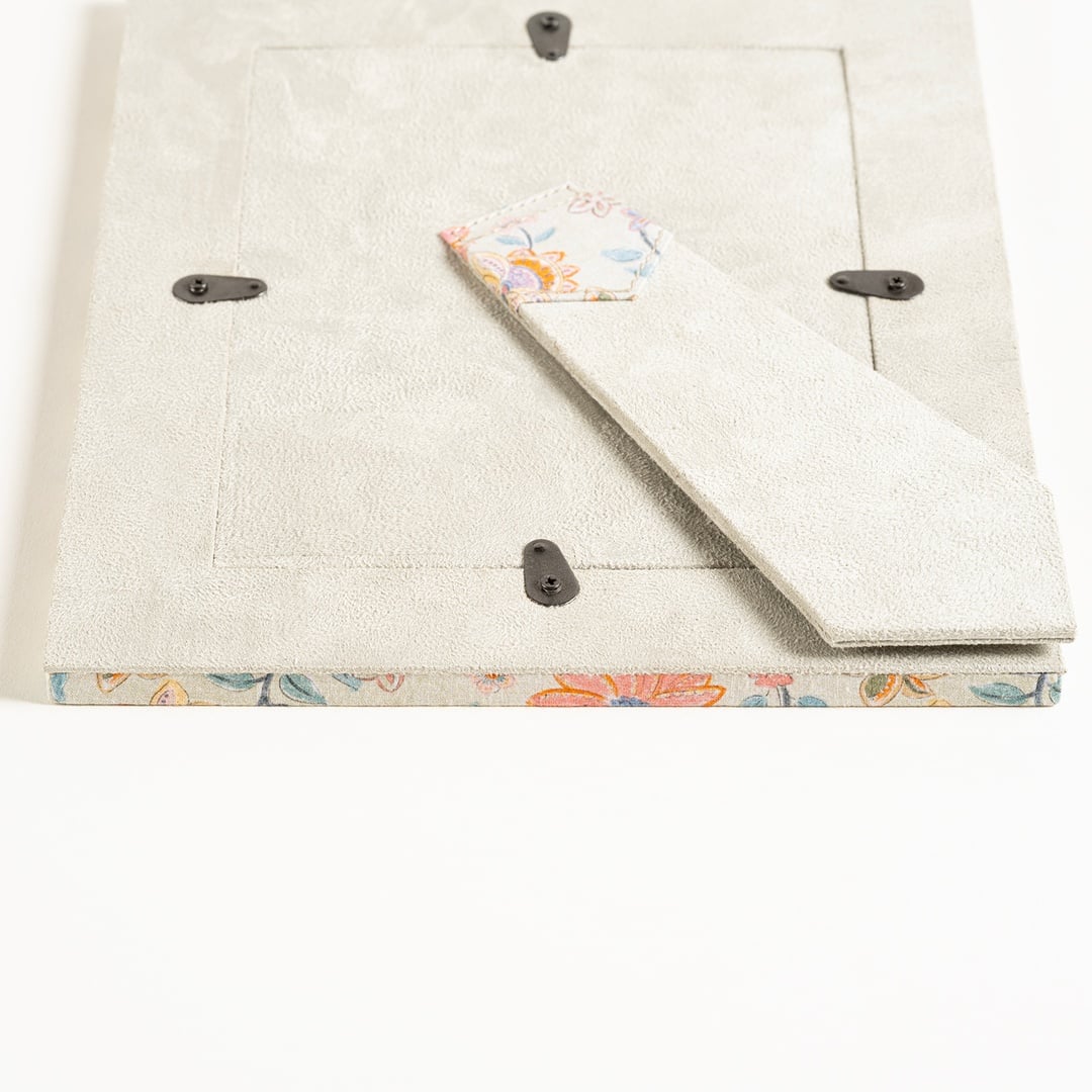 Noıda Baskılı Yapay Süet - Mdf - Cam - Kumaş: %100 Pamuk Çerçeve 18.40x23.50 Cm Yeşil