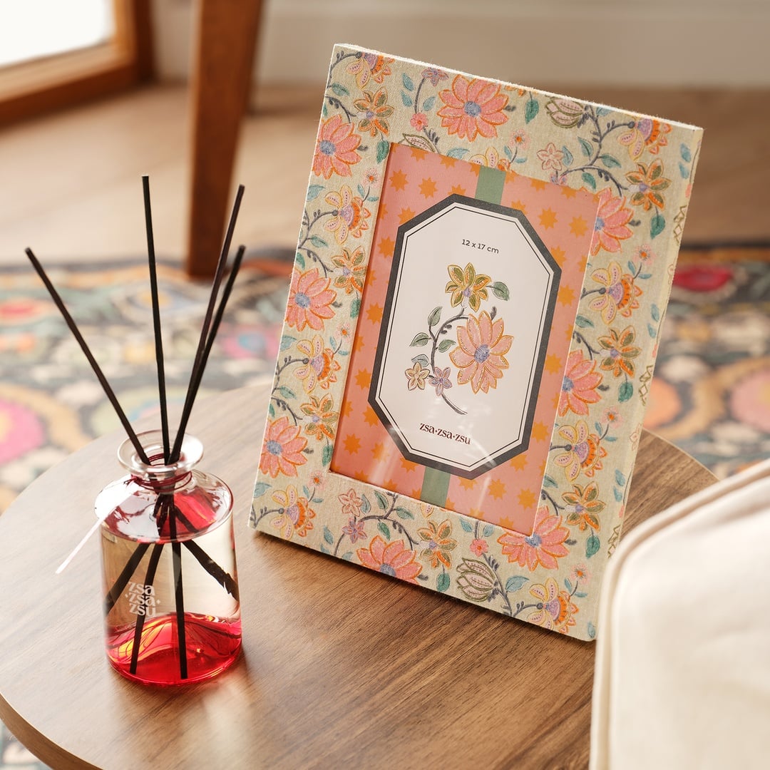 Noıda Baskılı Yapay Süet - Mdf - Cam - Kumaş: %100 Pamuk Çerçeve 18.40x23.50 Cm Yeşil