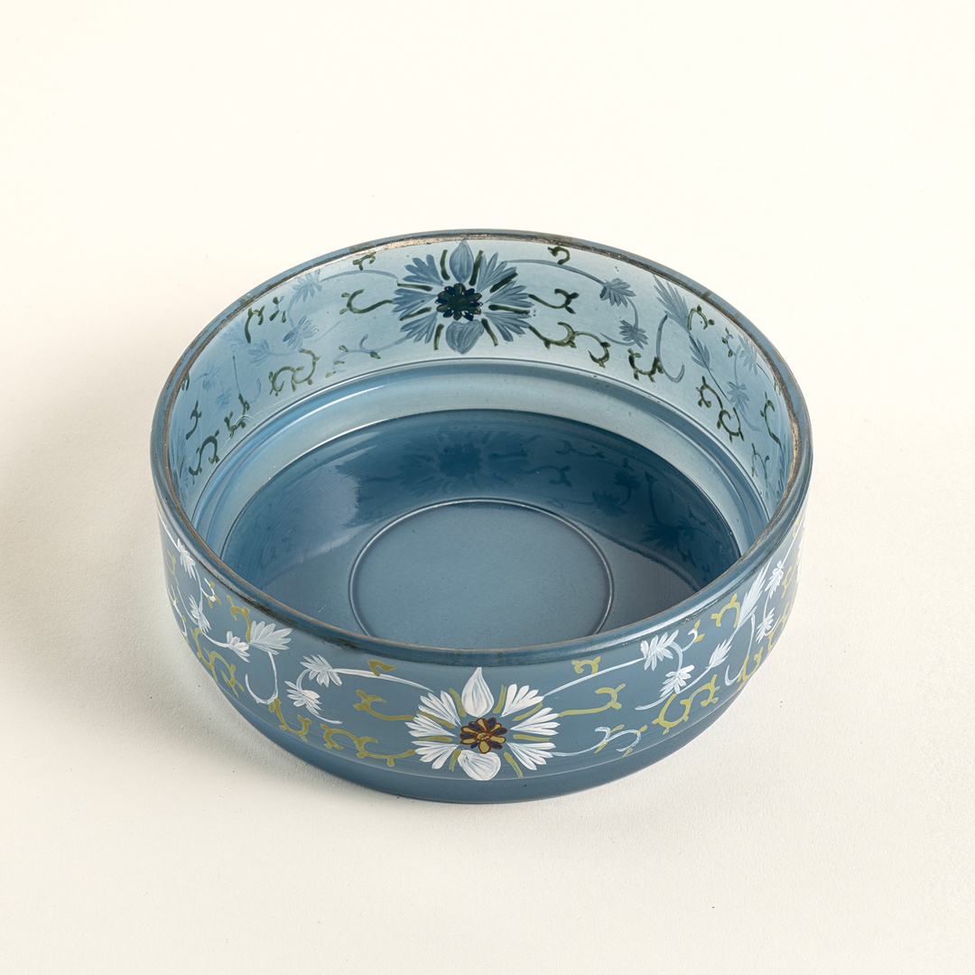 Aravalı Cam Dekoratif Kase 15x15x5 Cm Mavi