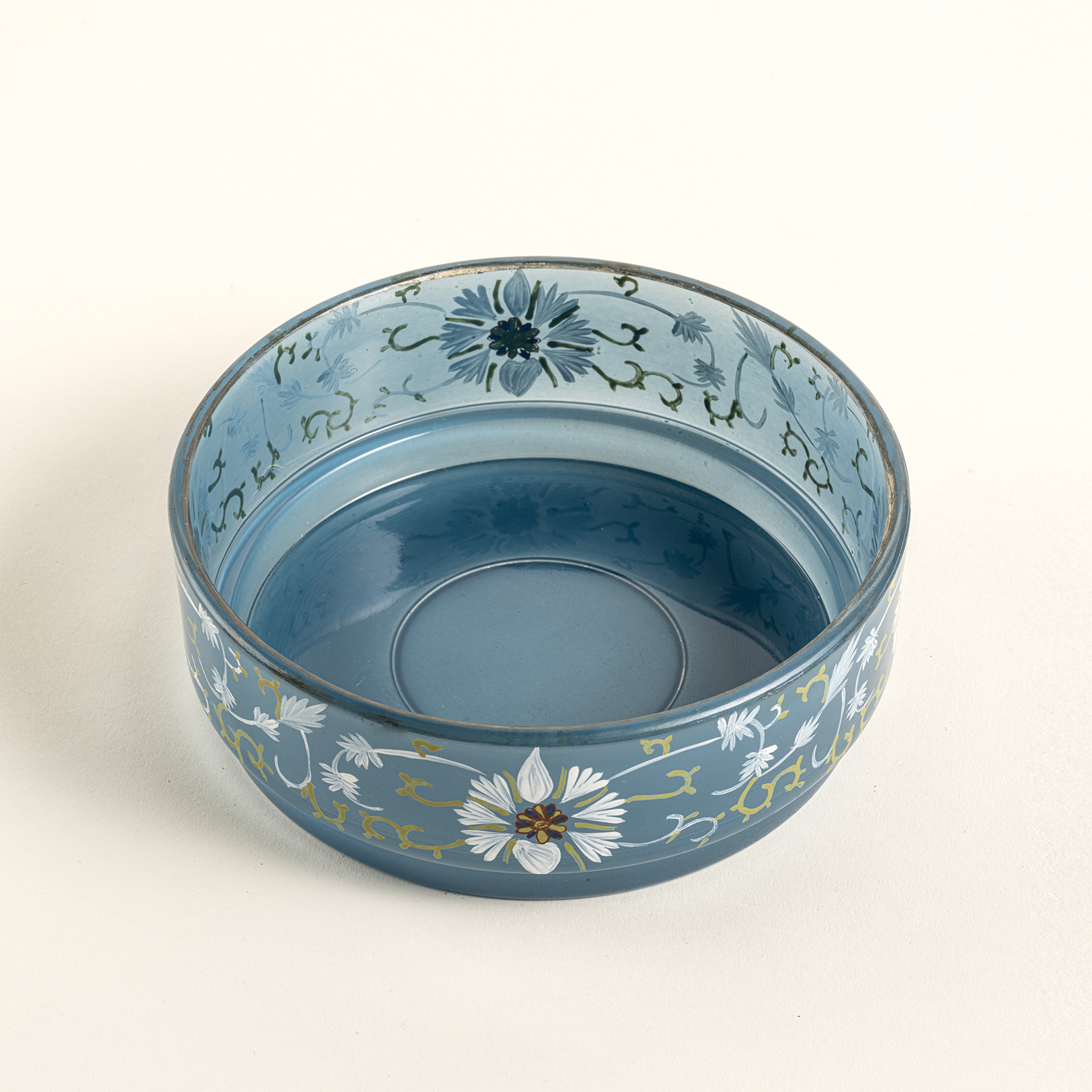 Aravalı Cam Dekoratif Kase 15x15x5 Cm Mavi