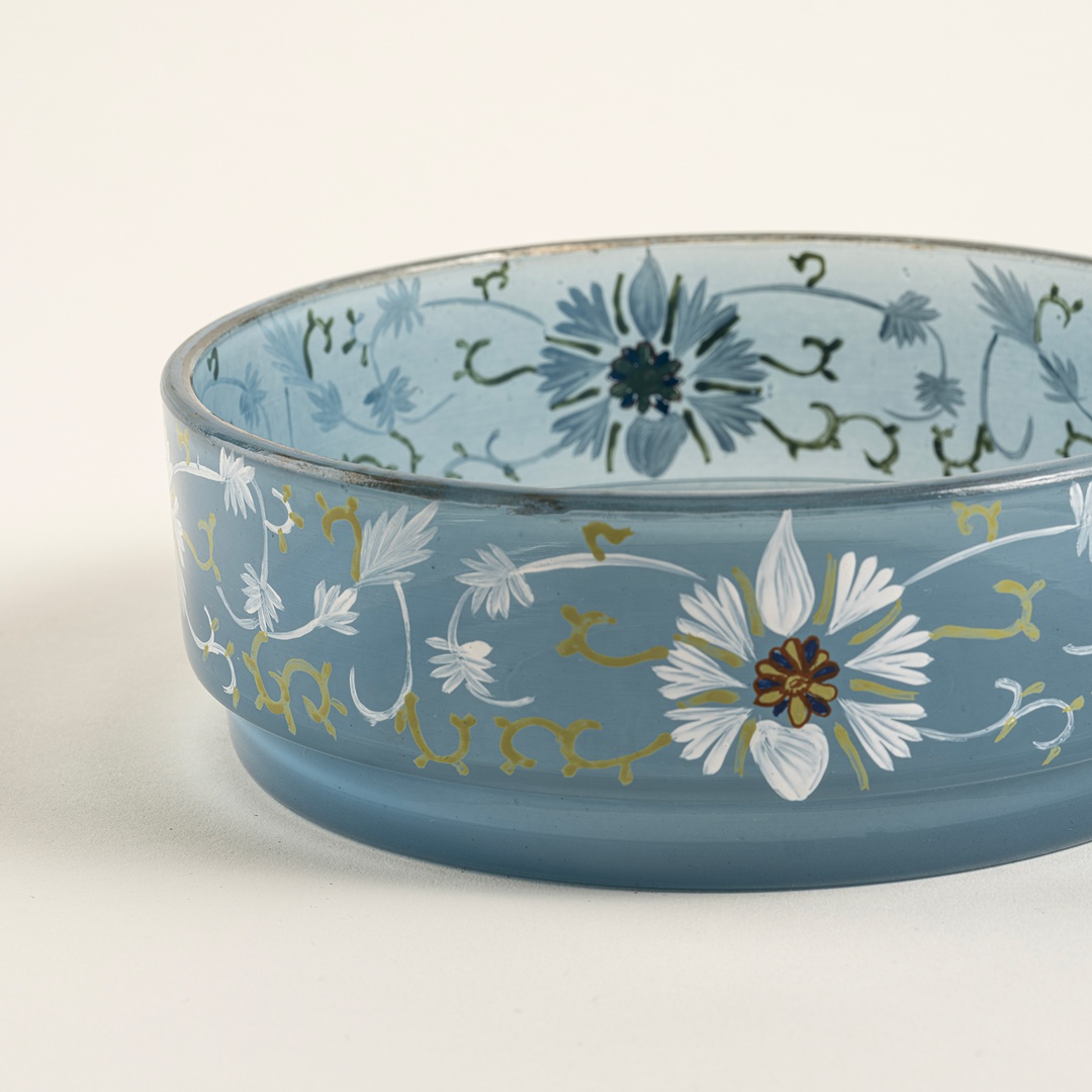 Aravalı Cam Dekoratif Kase 15x15x5 Cm Mavi