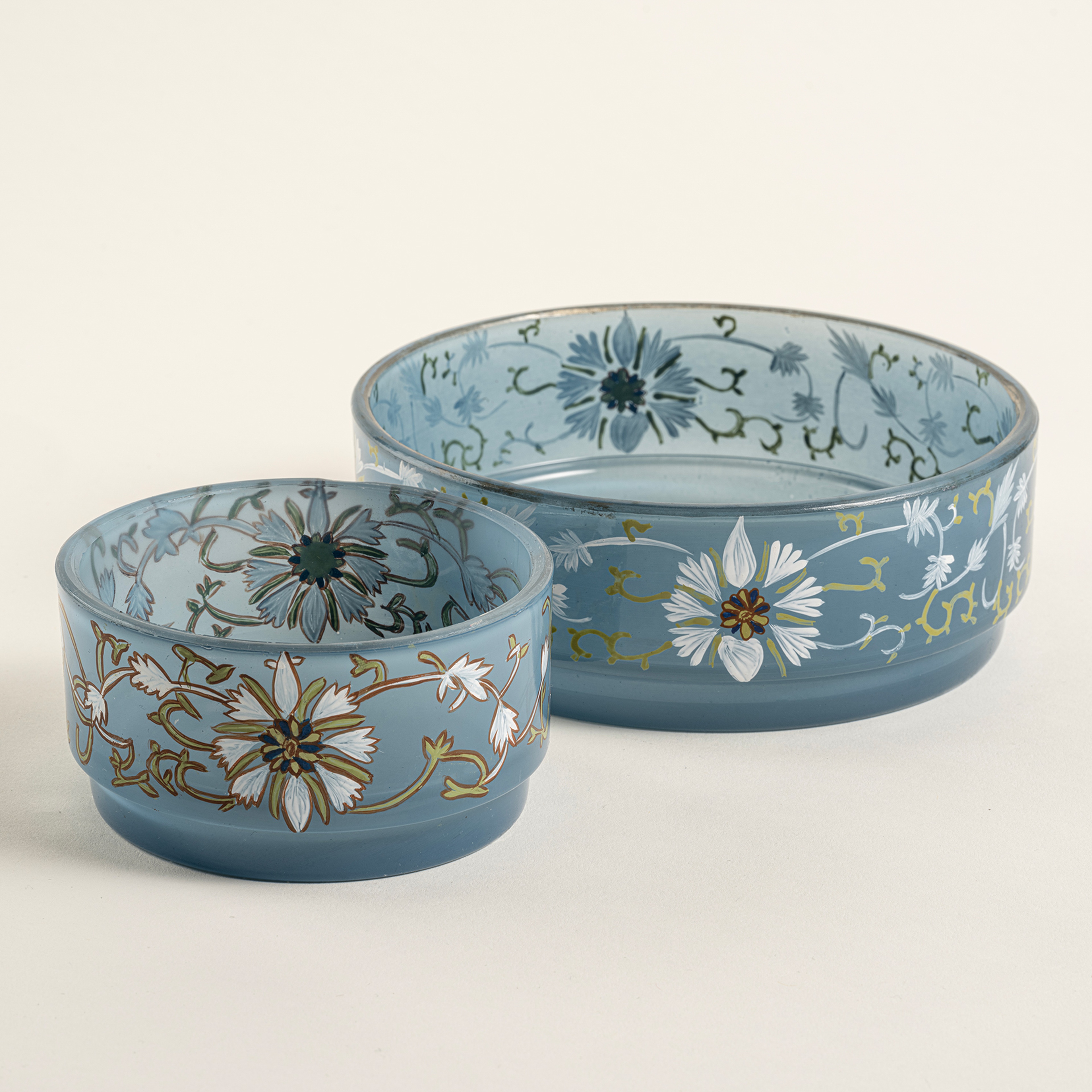 Aravalı Cam Dekoratif Kase 15x15x5 Cm Mavi