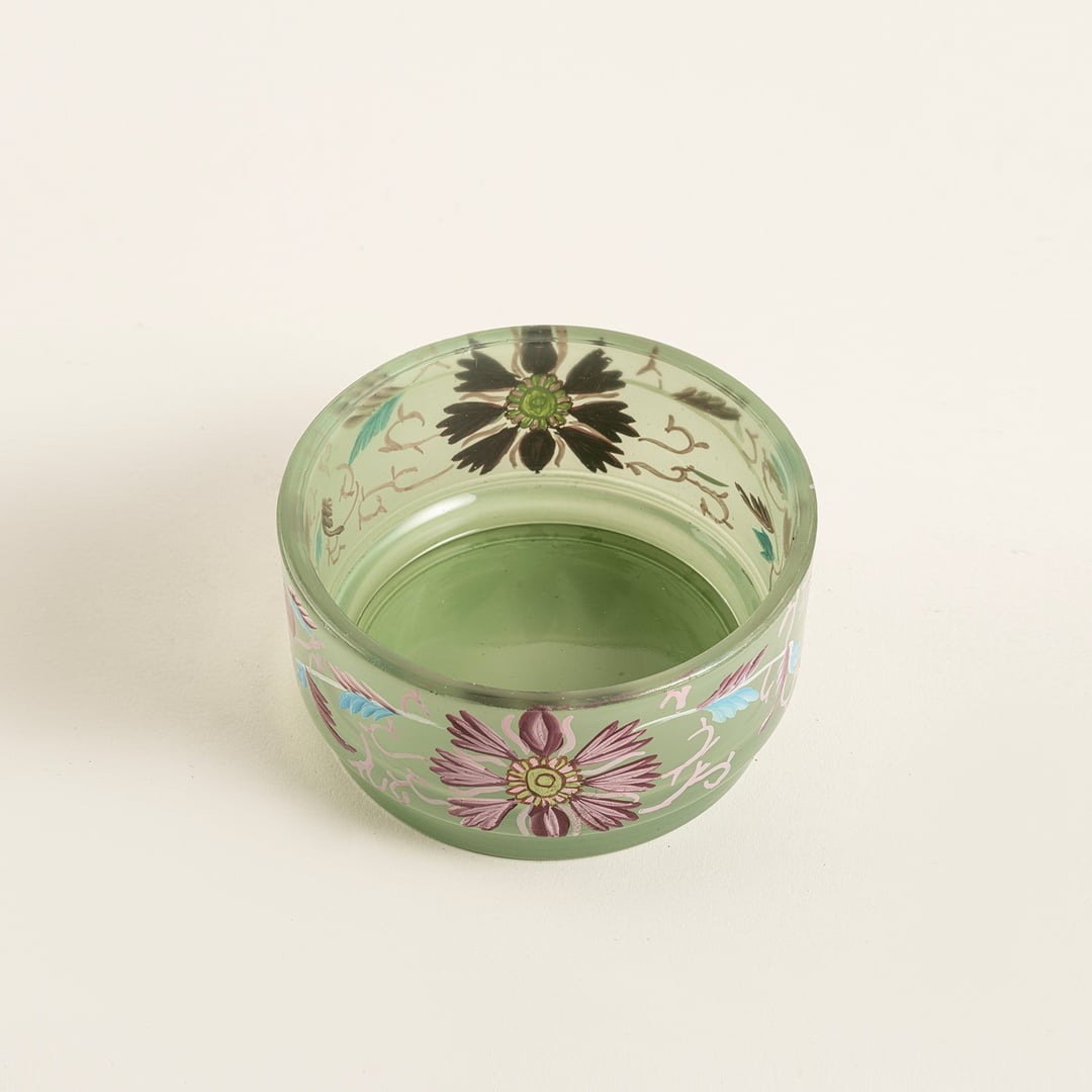 Aravalı Cam Dekoratif Kase 10x10x5 Cm Yeşil