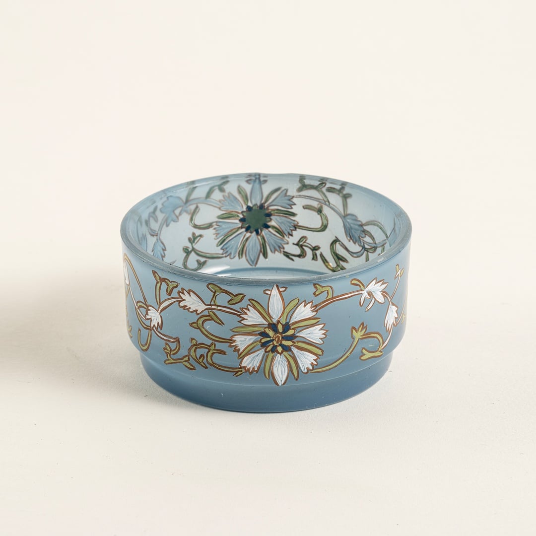 Aravalı Cam Dekoratif Kase 10x10x5 Cm Mavi