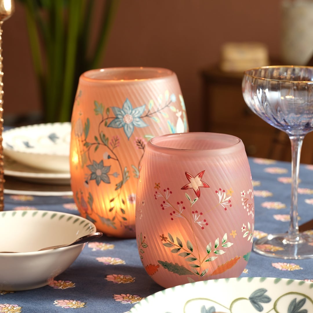 Aravalı Cam Dekoratif Kase 10x10x13.75 Cm Renkli