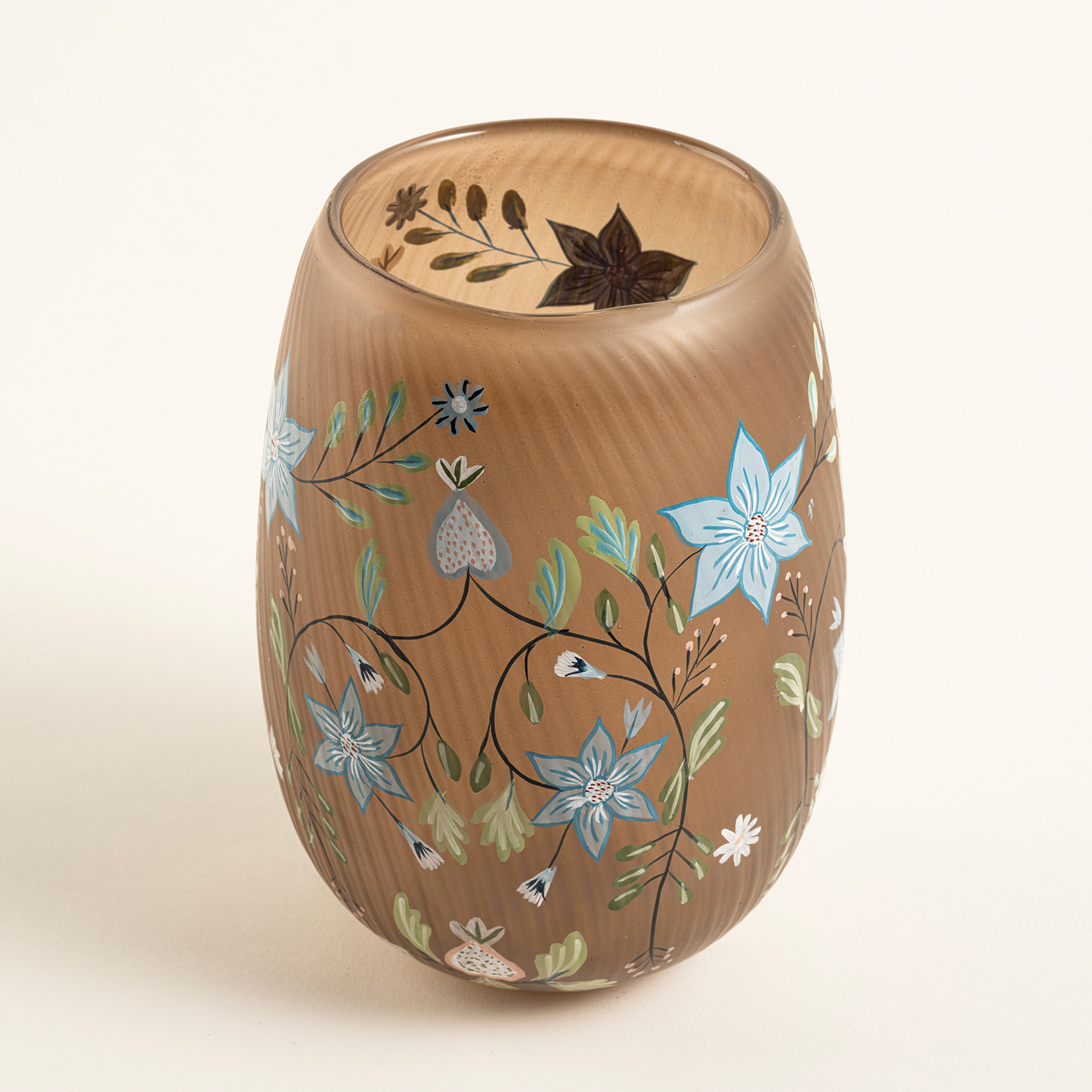 Aravalı Cam Dekoratif Kase 12.5x12.5x17.5 Cm Renkli