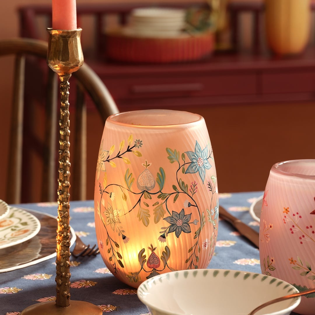 Aravalı Cam Dekoratif Kase 12.5x12.5x17.5 Cm Renkli