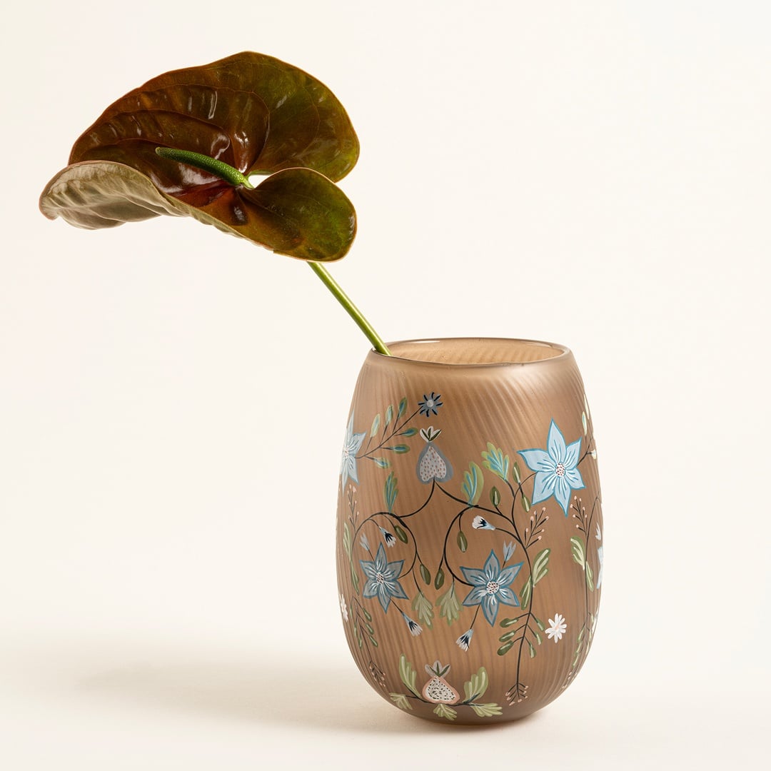 Aravalı Cam Dekoratif Kase 12.5x12.5x17.5 Cm Renkli