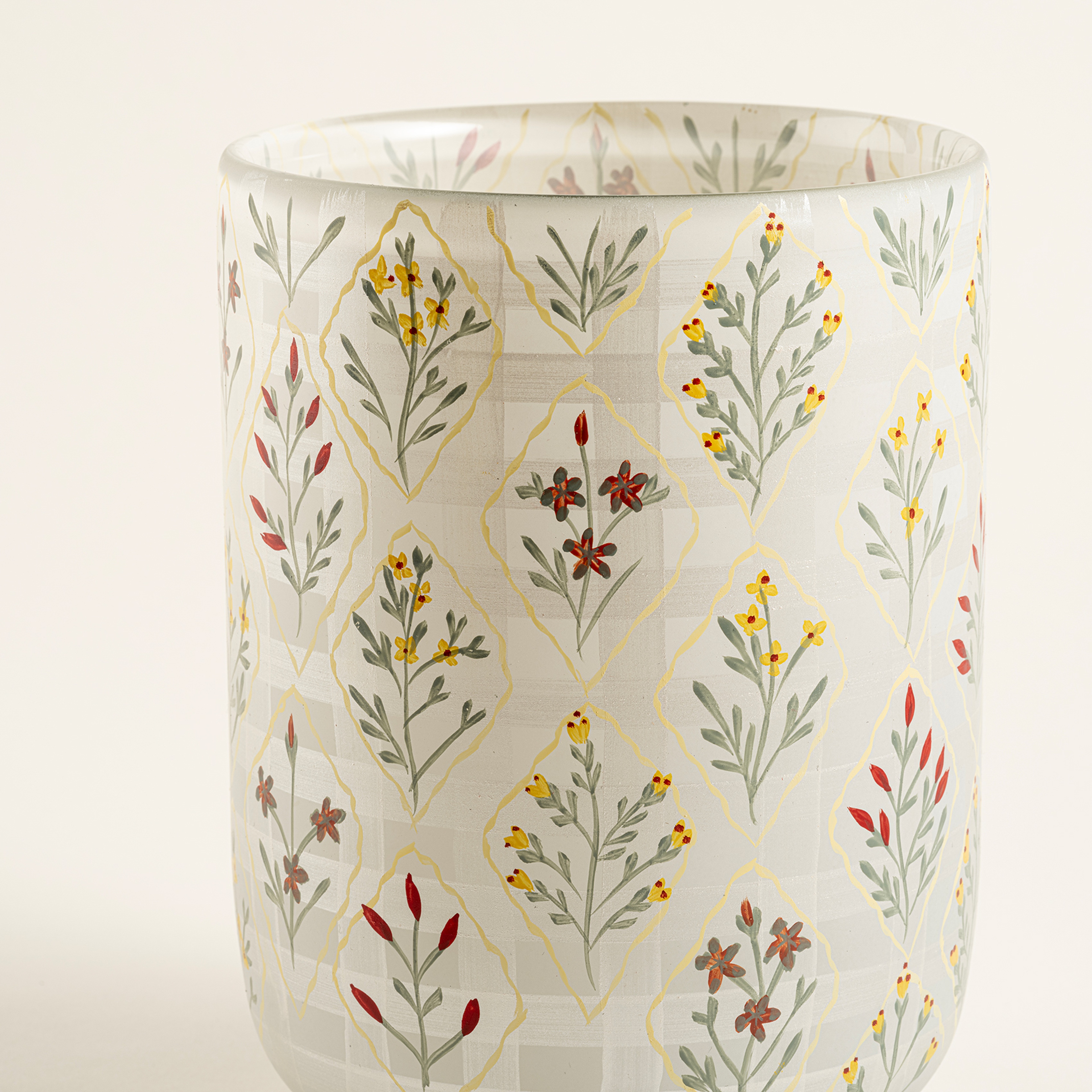 Aravalı Cam Dekoratif Kase 13.75x13.75x17.75 Cm Renkli