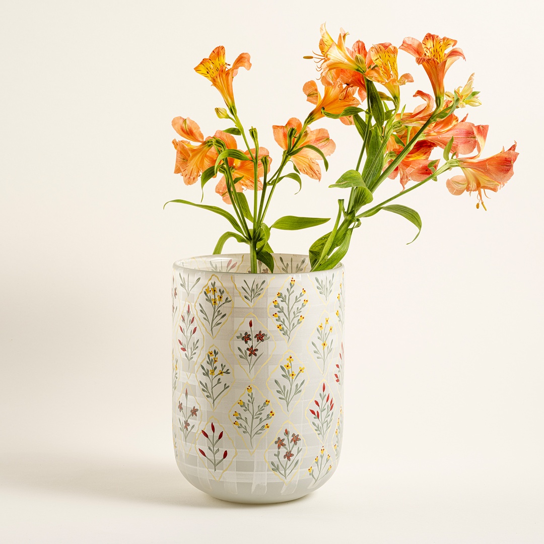 Aravalı Cam Dekoratif Kase 13.75x13.75x17.75 Cm Renkli