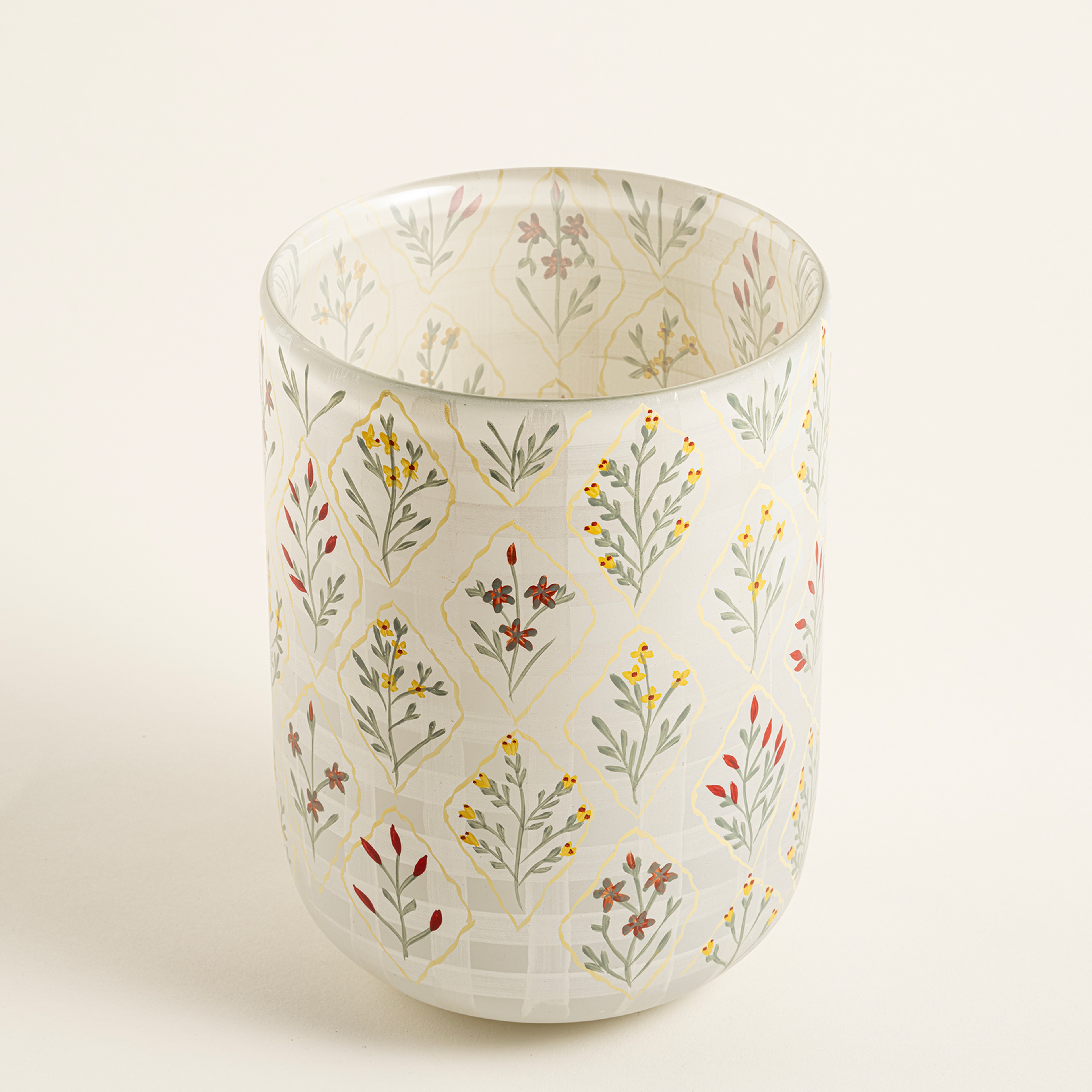 Aravalı Cam Dekoratif Kase 13.75x13.75x17.75 Cm Renkli