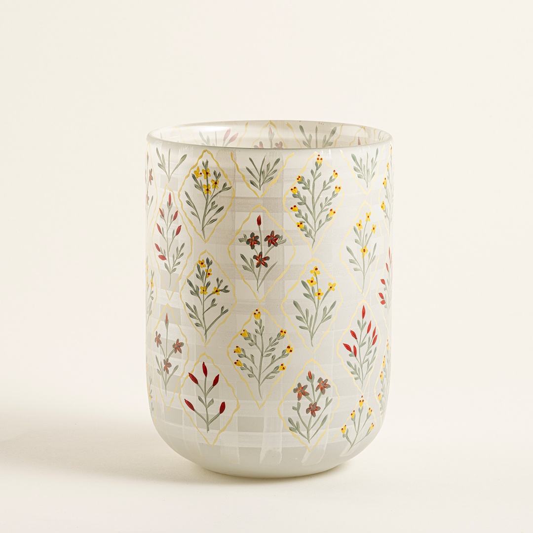 Aravalı Cam Dekoratif Kase 13.75x13.75x17.75 Cm Renkli