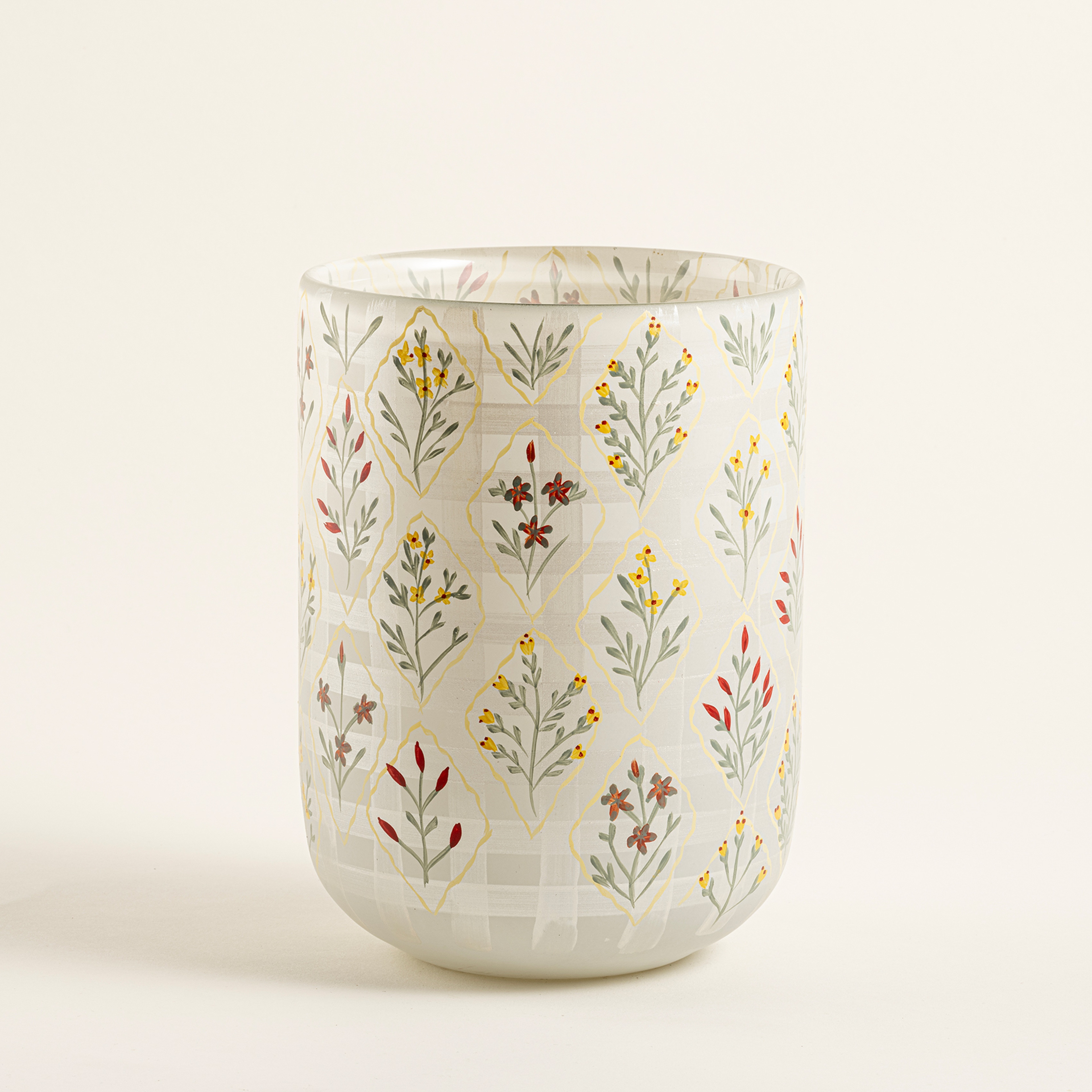 Aravalı Cam Dekoratif Kase 13.75x13.75x17.75 Cm Renkli