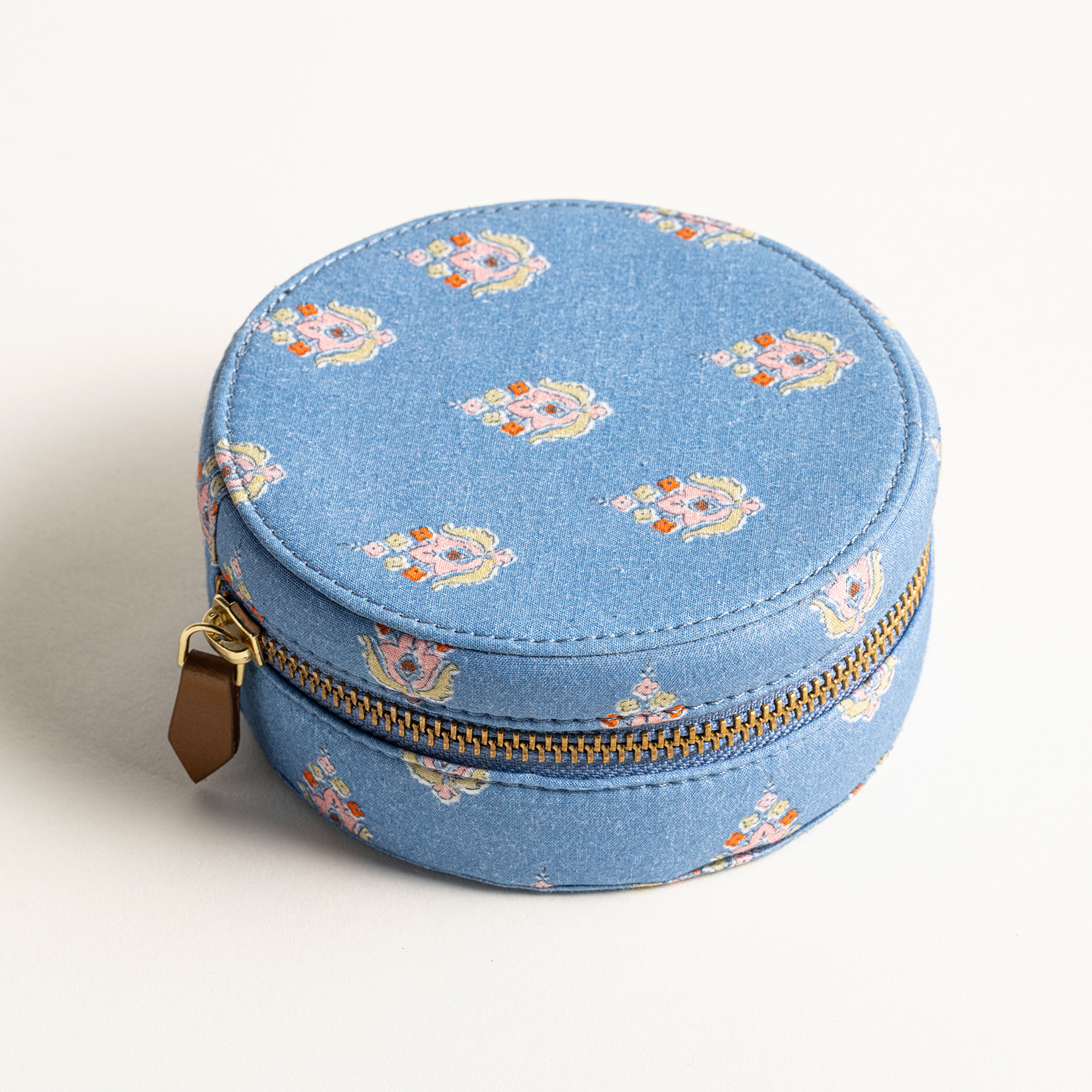 Noıda Pamuk Dekoratif Kutu 12.10x12.10x5.70 Cm Mavi