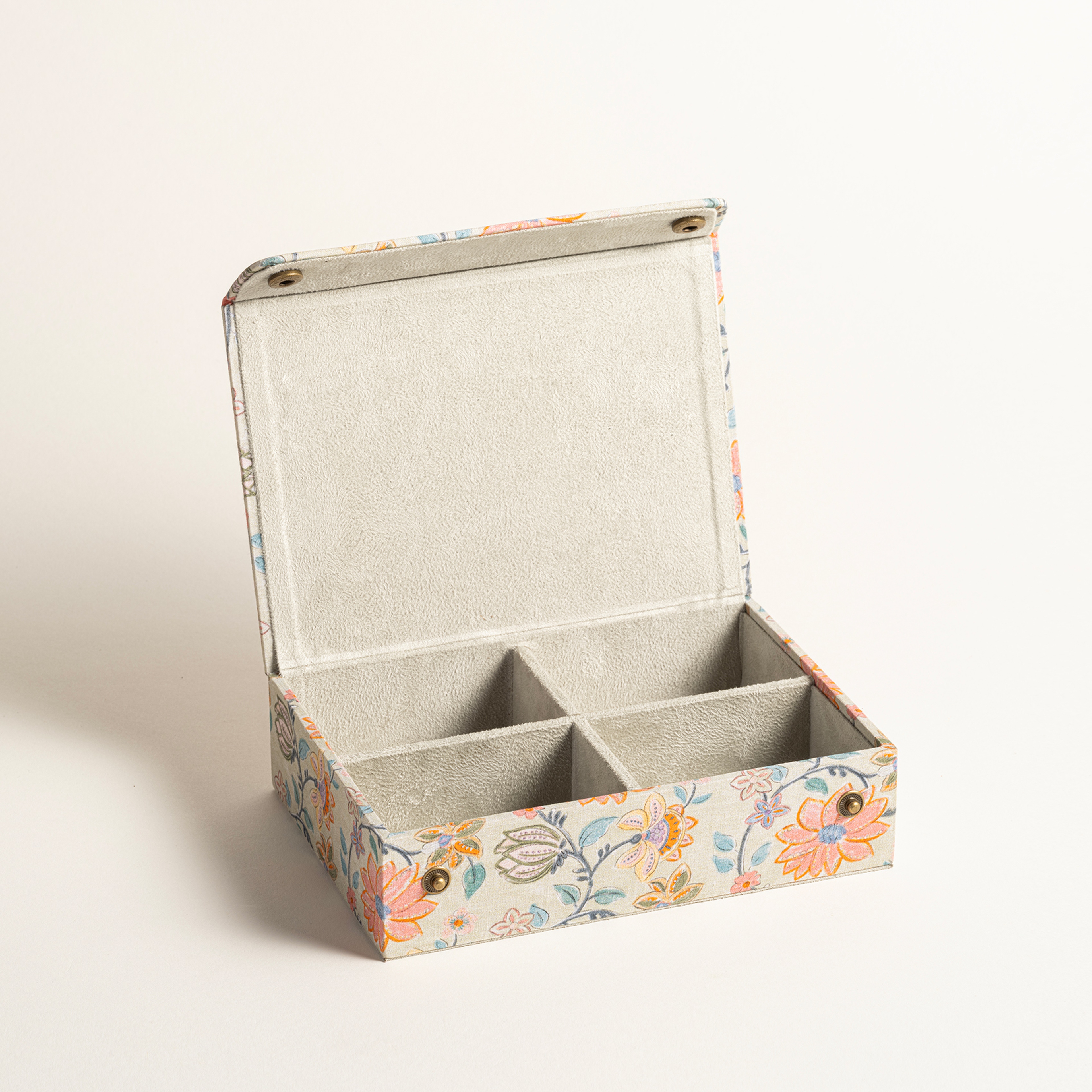 Noıda Pamuk Dekoratif Kutu 17.80x12.70x4.80 Cm Yeşil