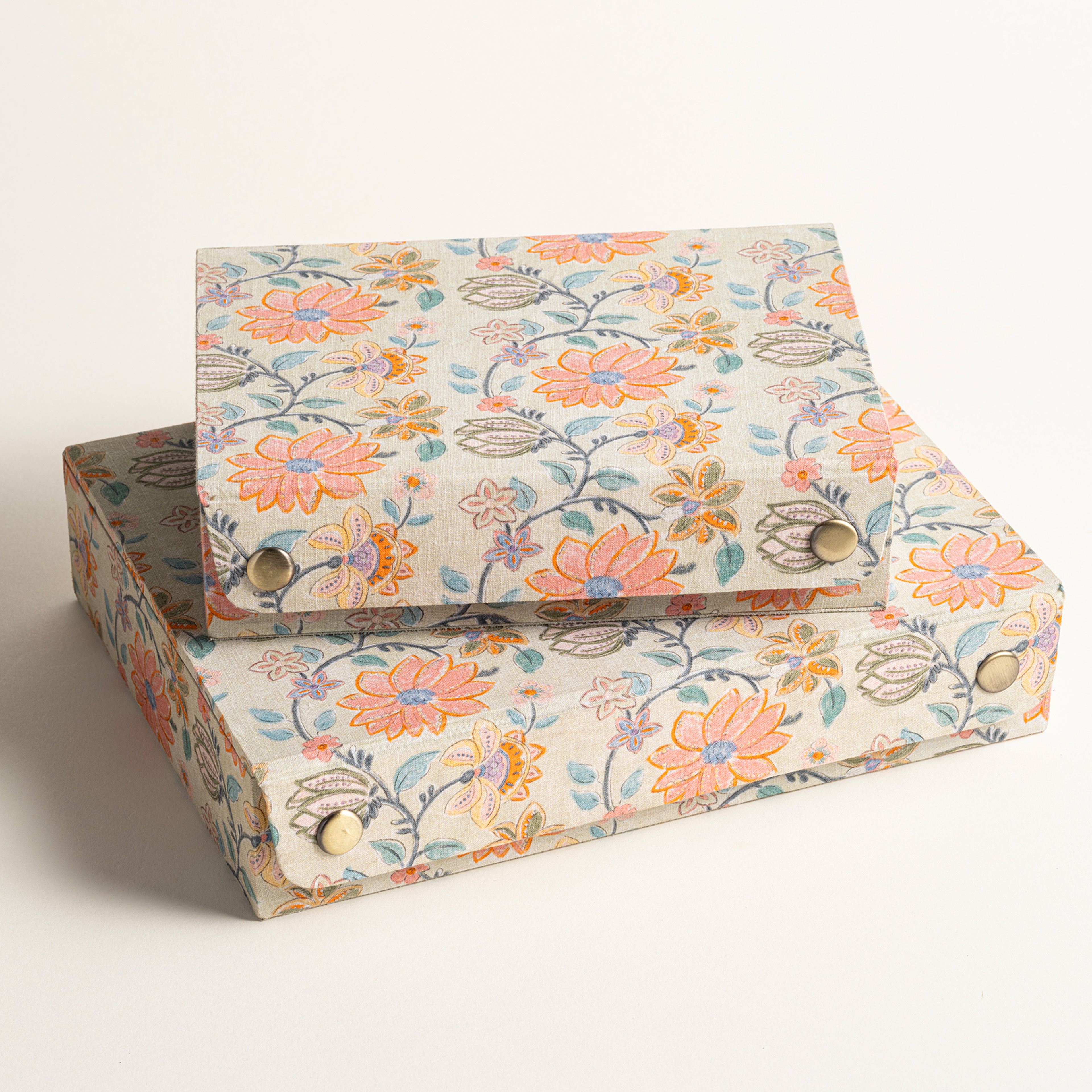 Noıda Pamuk Dekoratif Kutu 17.80x12.70x4.80 Cm Yeşil