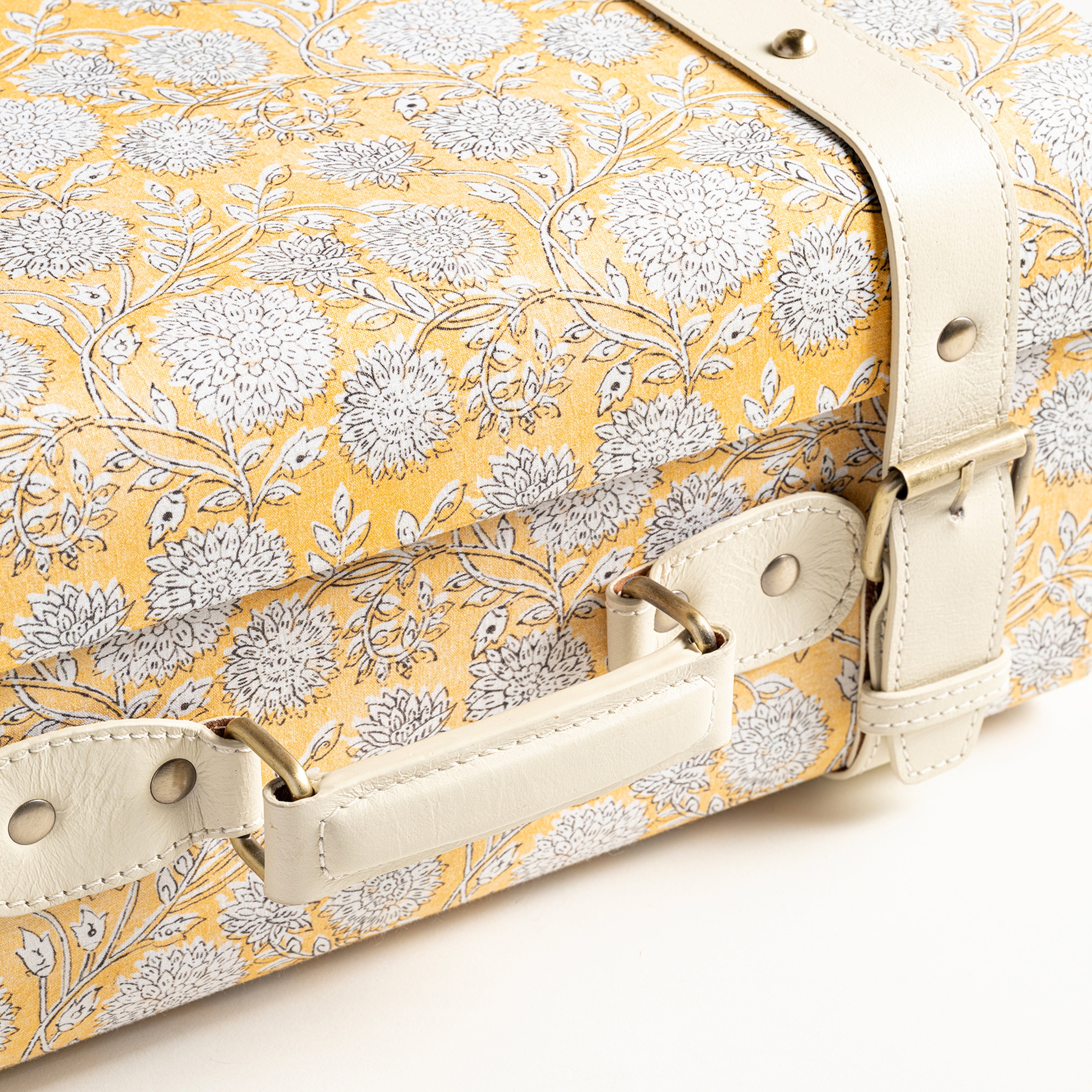 Noıda Pamuk Dekoratif Kutu 37.50x23.50x16.50 Cm Sarı