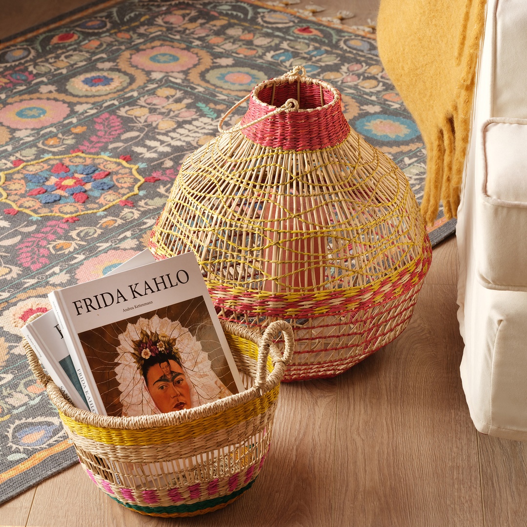 Tam Dao Deniz Çayırı - Cam - Metal Fener 30x30x30 Cm Renkli