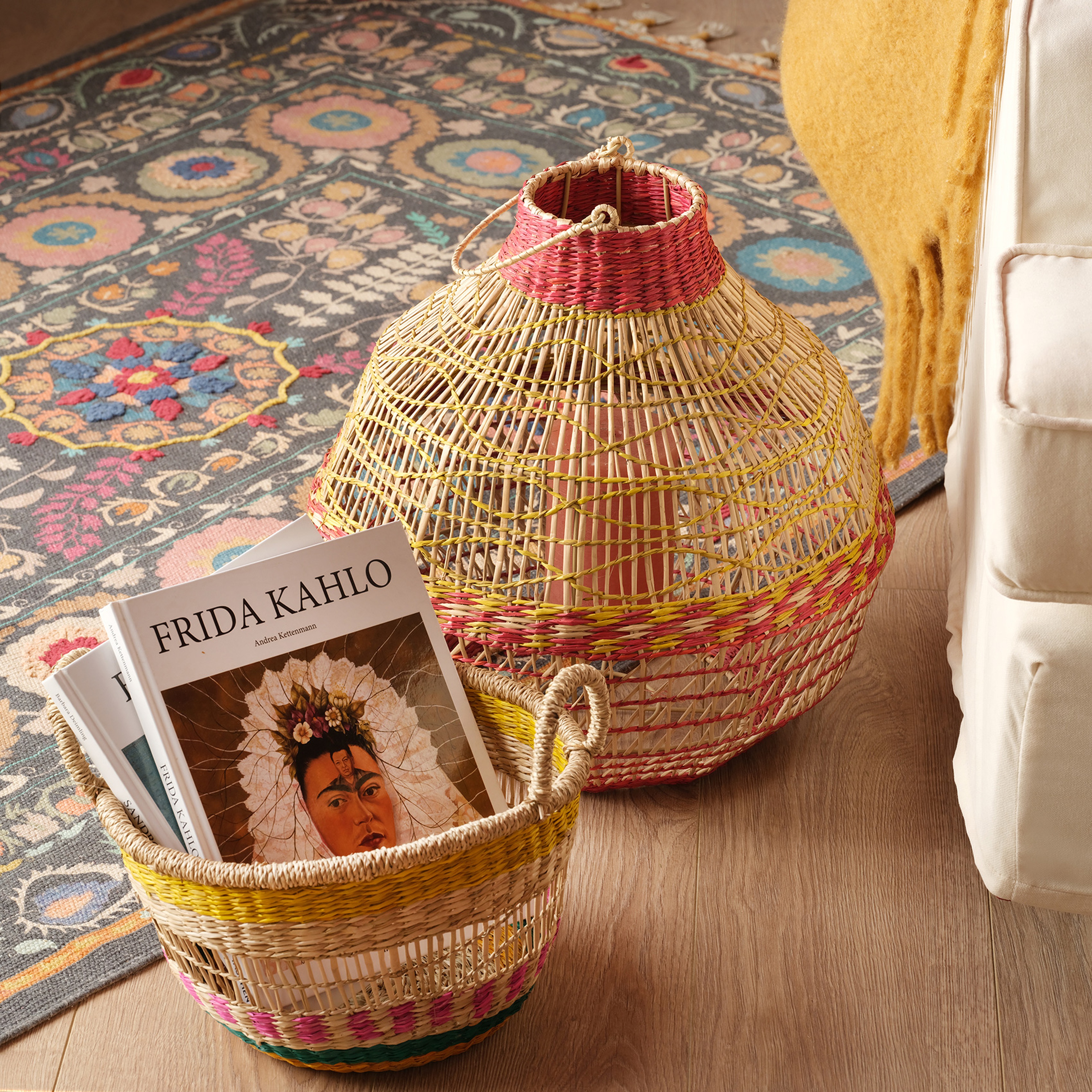 Tam Dao Deniz Çayırı - Cam - Metal Fener 30x30x30 Cm Renkli