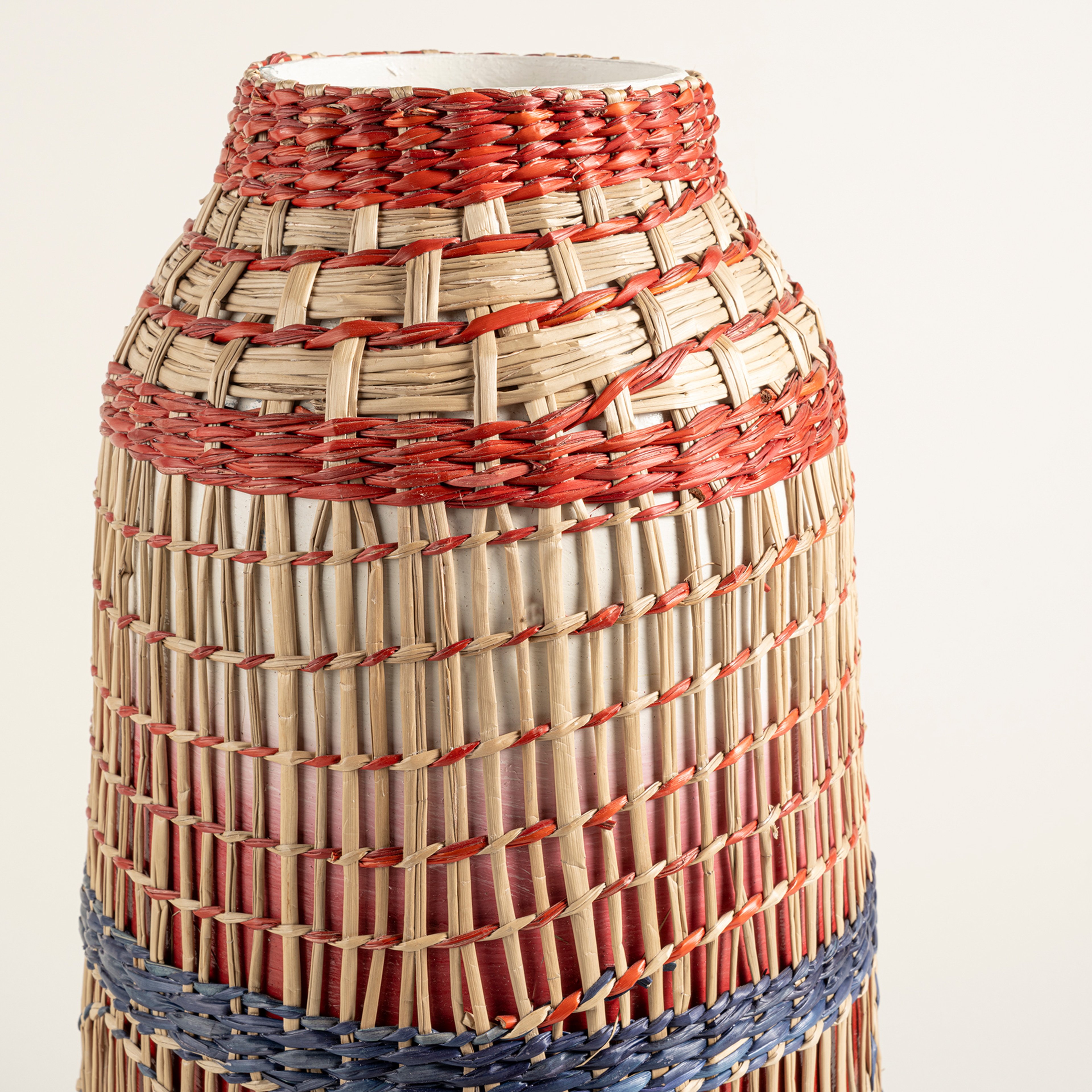 Tam Dao Deniz Çayırı - Bambu Vazo 22x22x39 Cm Renkli