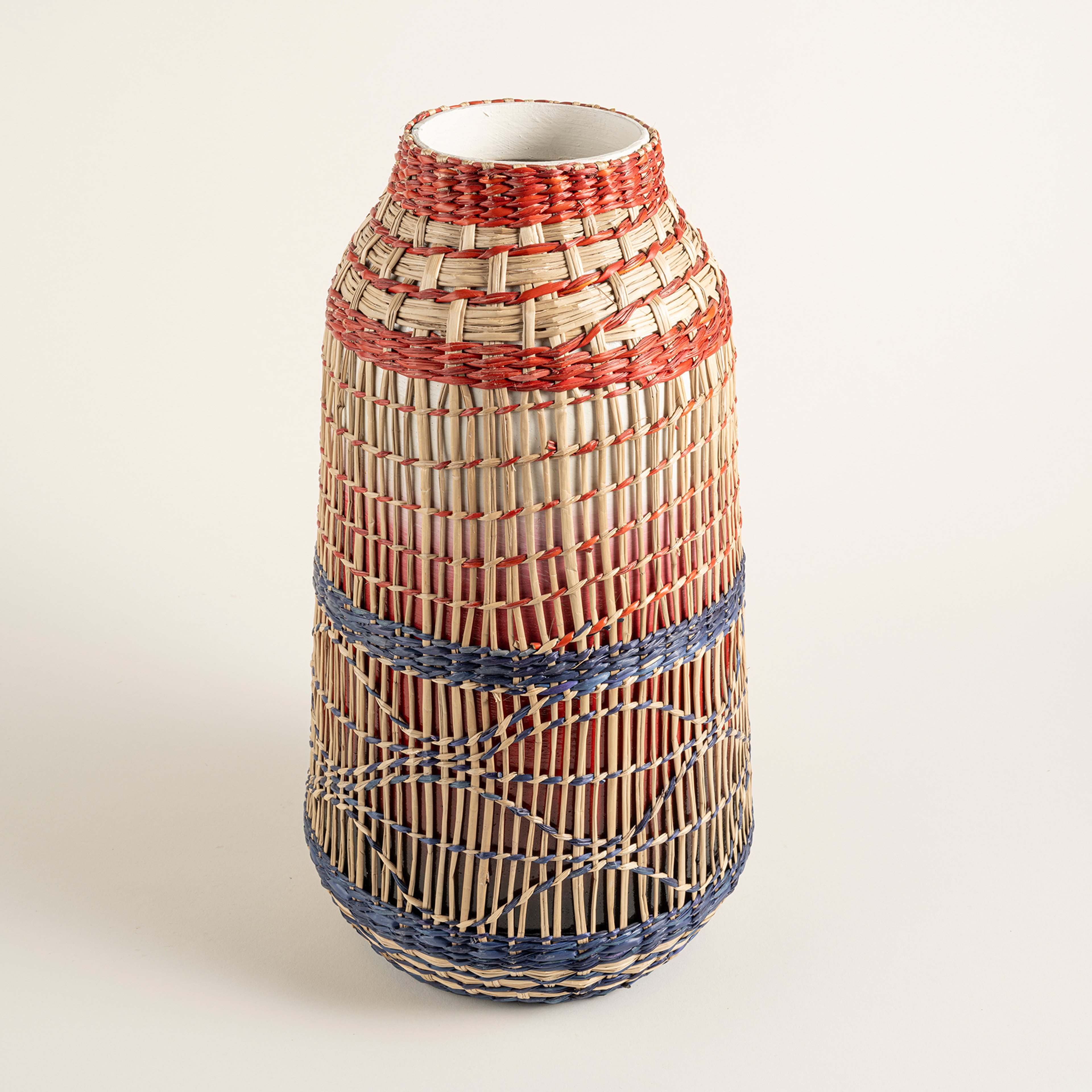 Tam Dao Deniz Çayırı - Bambu Vazo 22x22x39 Cm Renkli