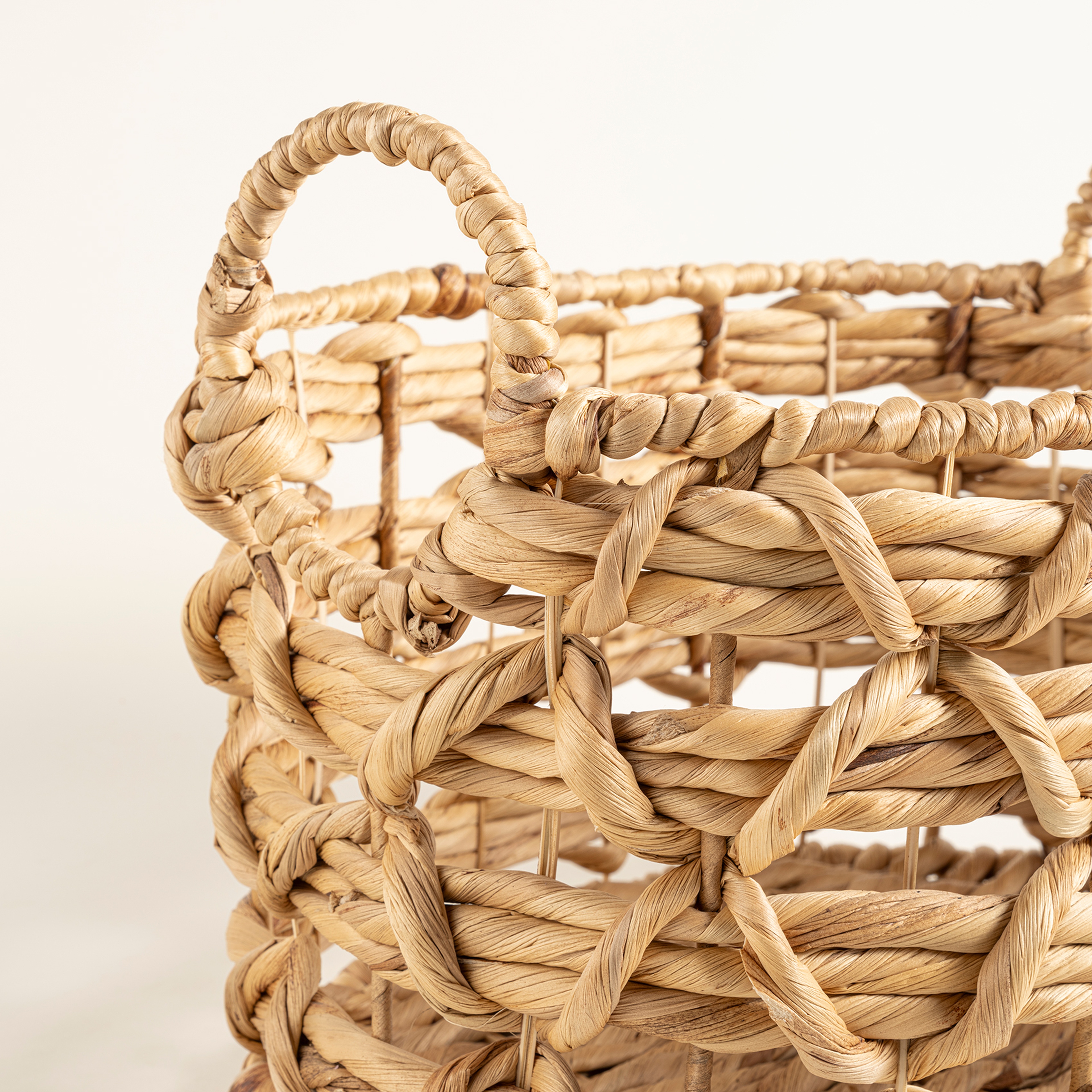 Polı Su Sümbülü Sepet 35x26x26 Cm Natural