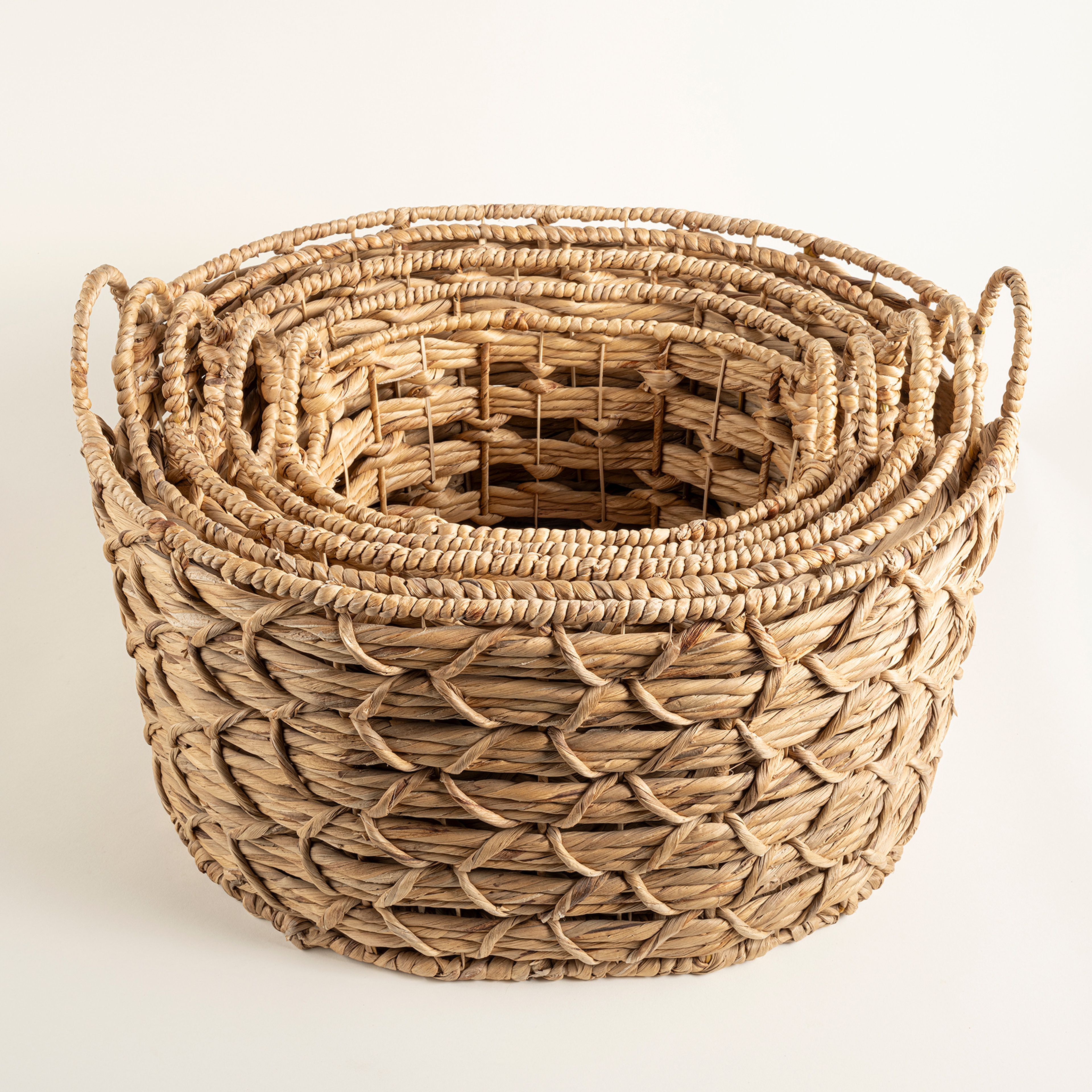 Polı Su Sümbülü Sepet 35x26x26 Cm Natural