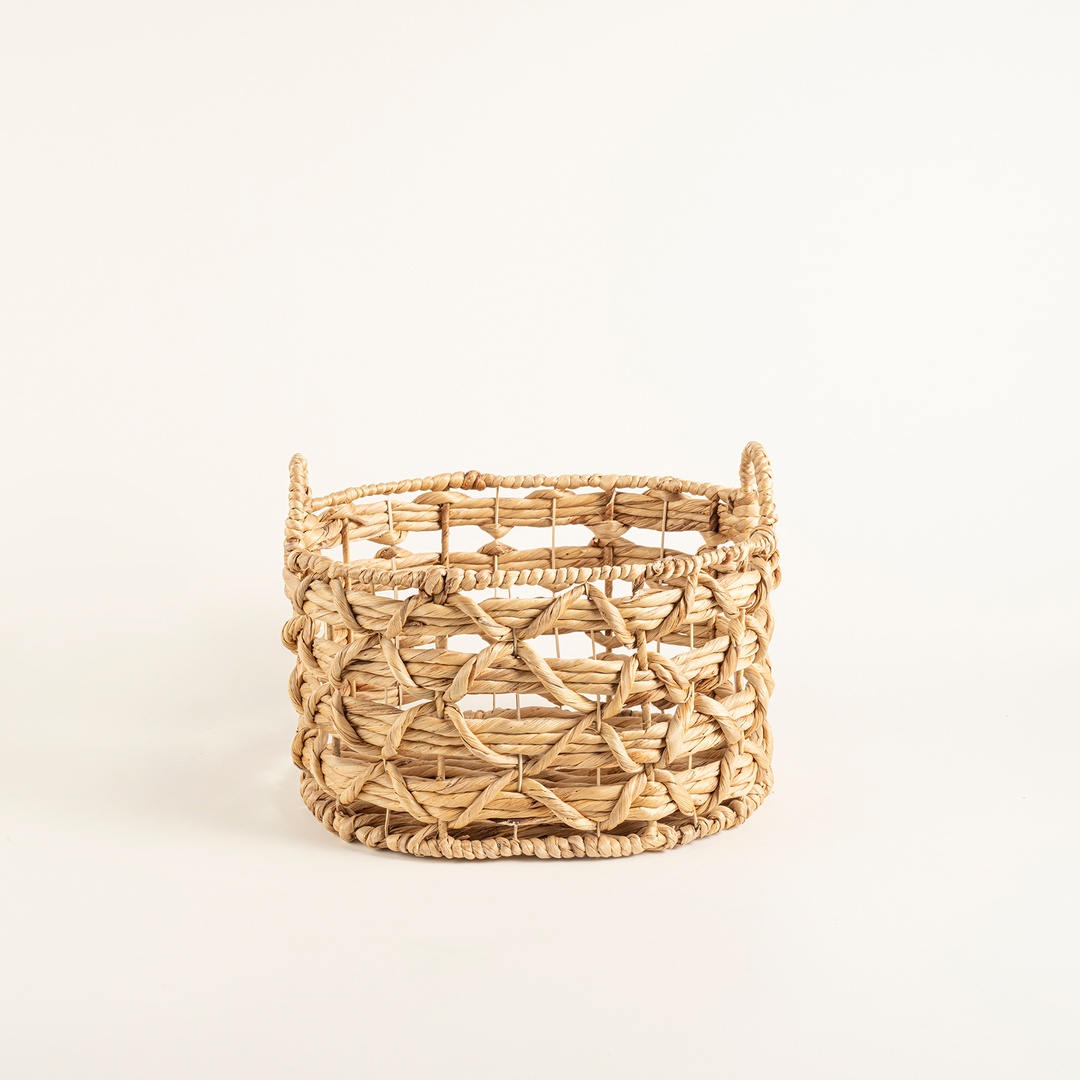 Polı Su Sümbülü Sepet 35x26x26 Cm Natural