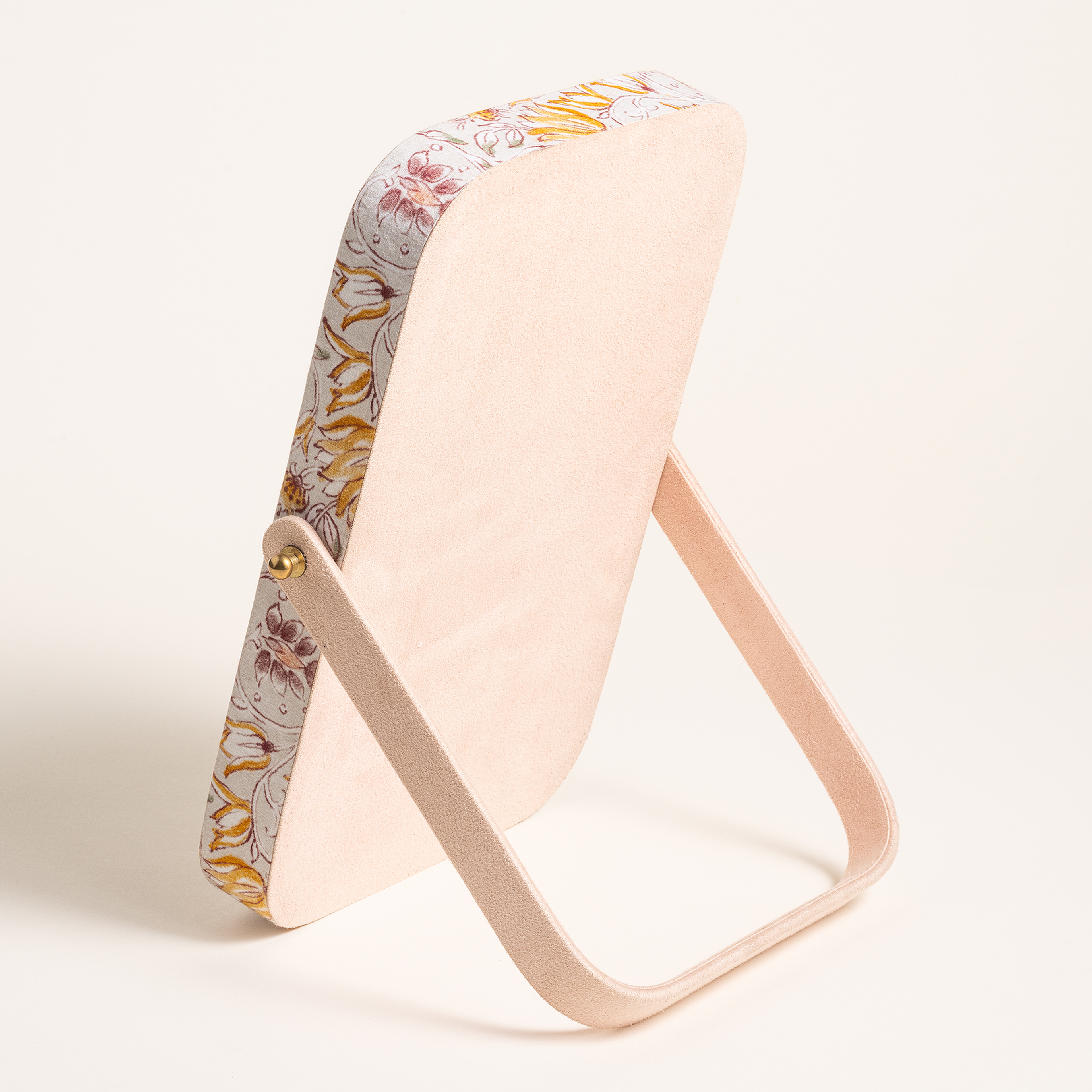 Noıda Baskılı Pamuk Ayna 26x17 Cm Gri