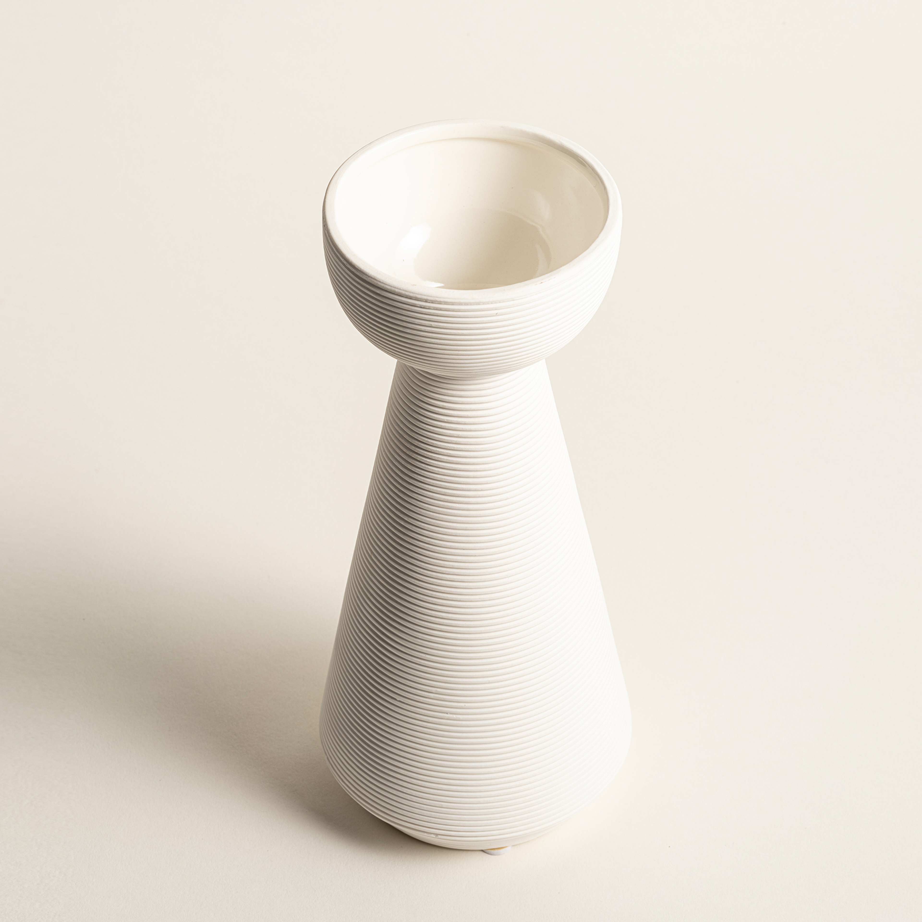 Lılıng Seramik Vazo 23 Cm Ekru
