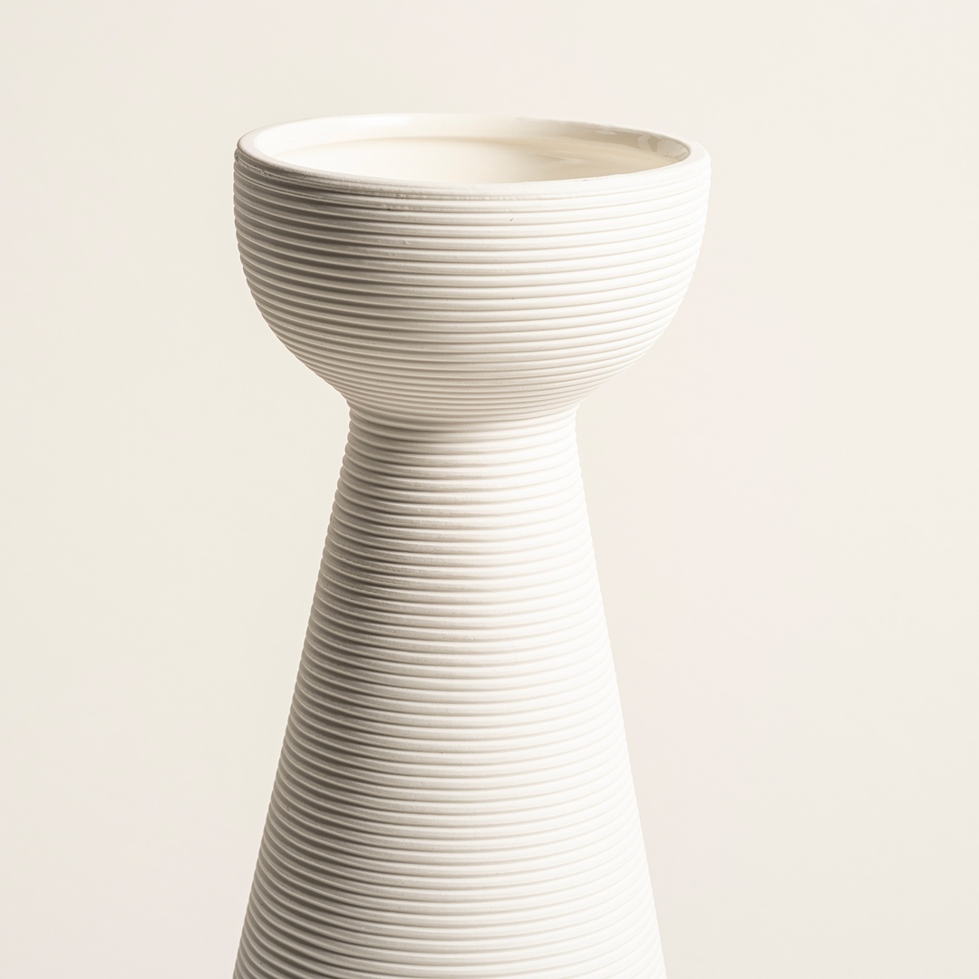 Lılıng Seramik Vazo 23 Cm Ekru