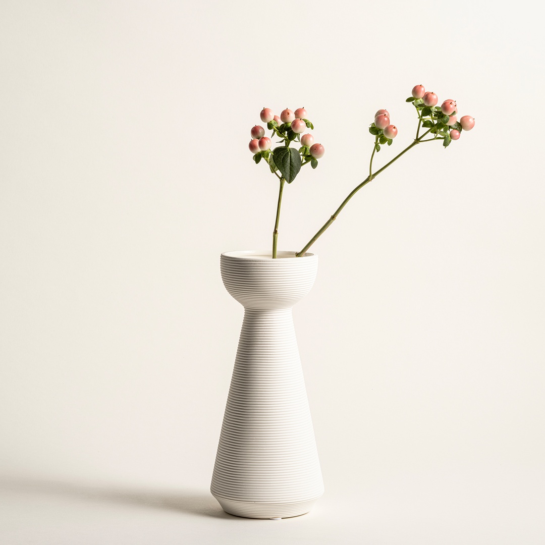 Lılıng Seramik Vazo 23 Cm Ekru