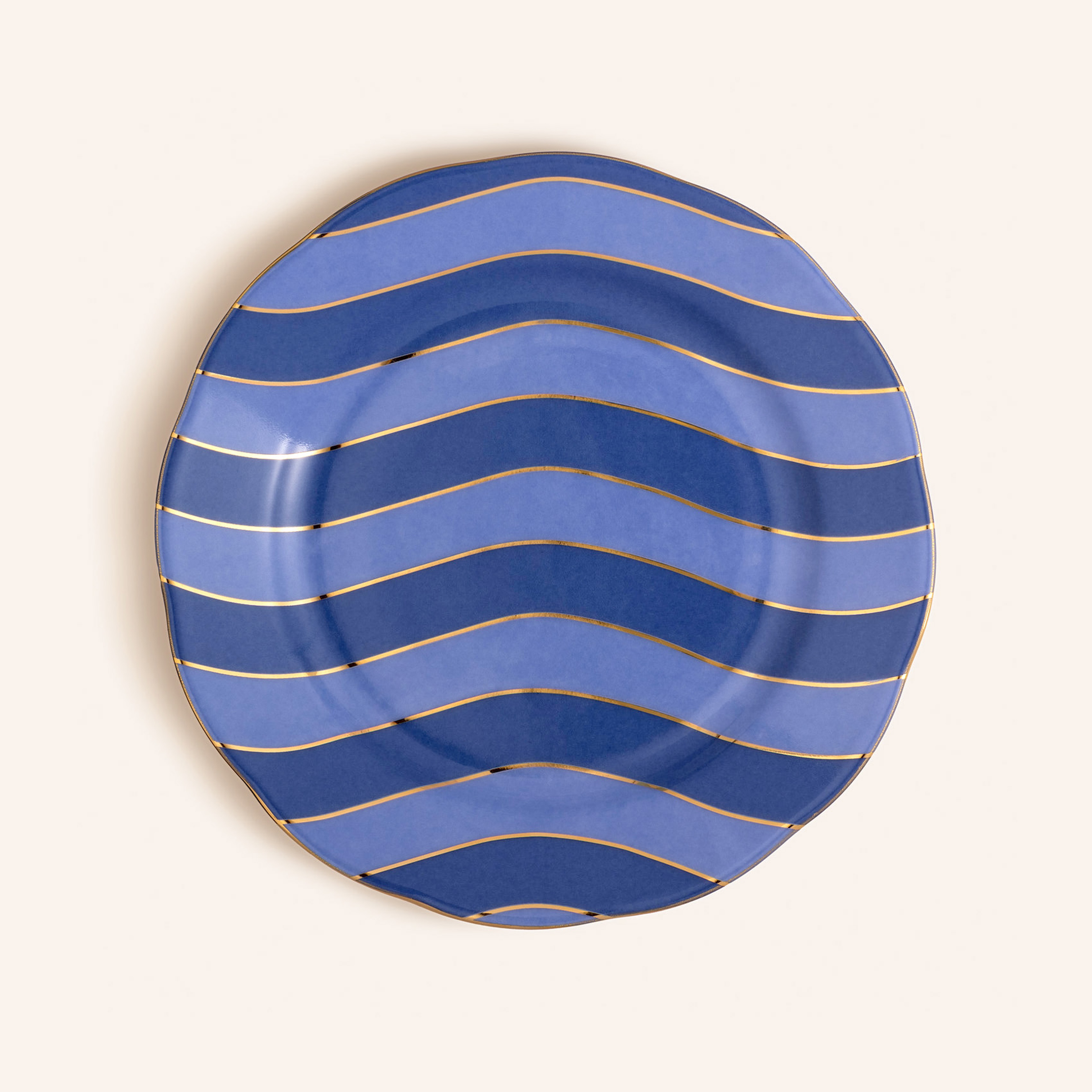 Emet Porselen Pasta Tabağı 20x20x2.4 Cm Mavi