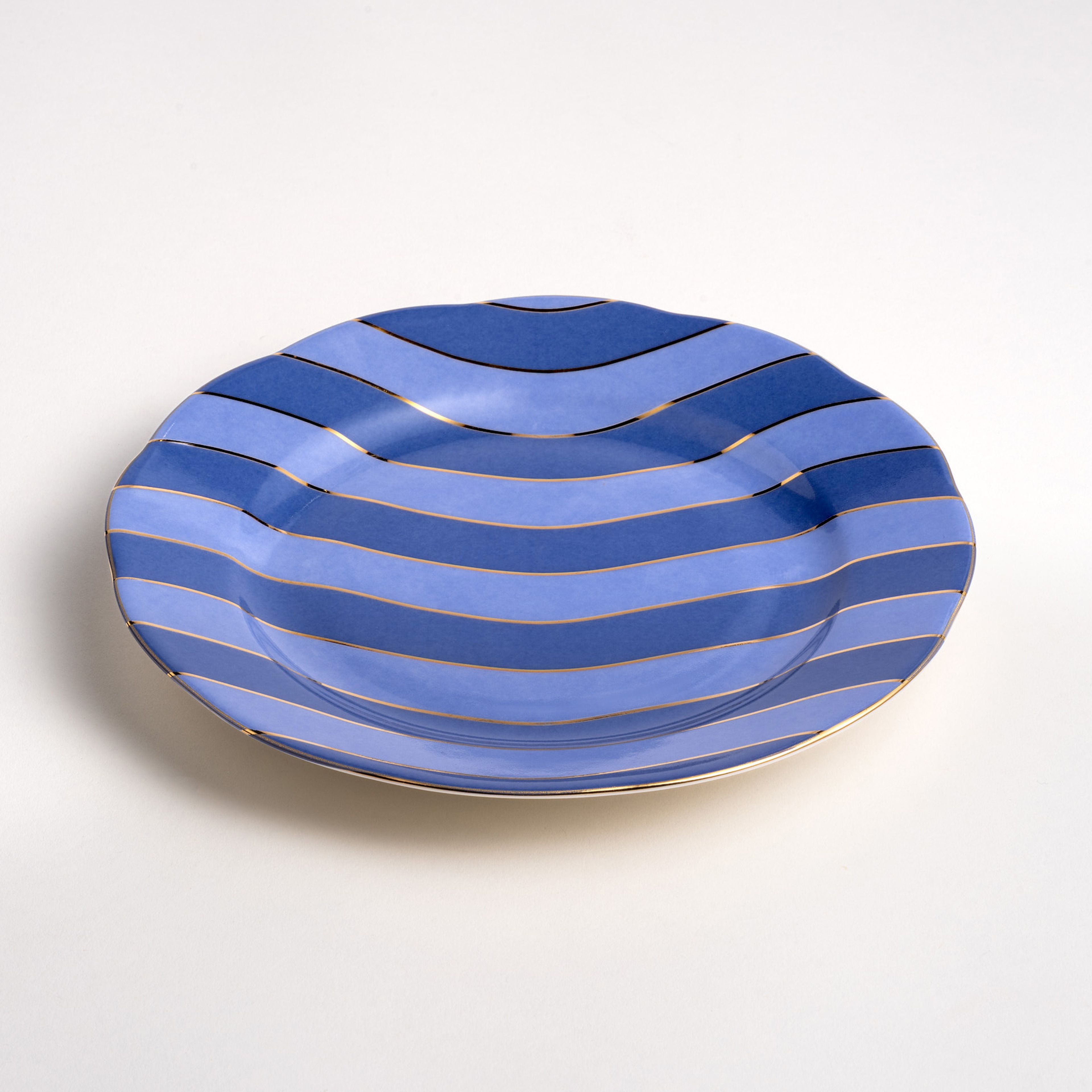 Emet Porselen Pasta Tabağı 20x20x2.4 Cm Mavi