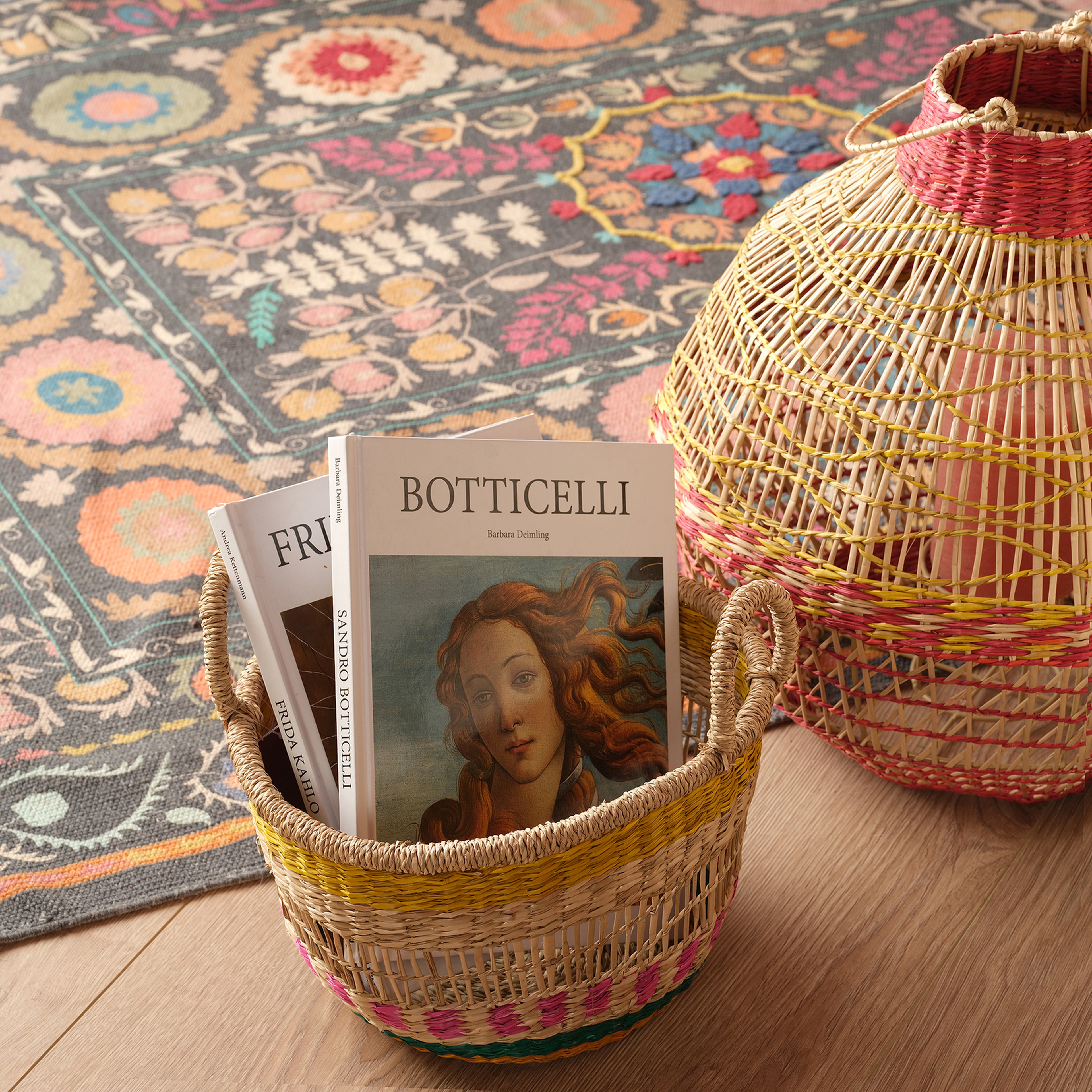 Tam Dao Deniz Çayırı Sepet 28x18 Cm Renkli