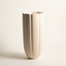 Lızbon Earthenware Vazo 16x16x34,5 Cm Krem