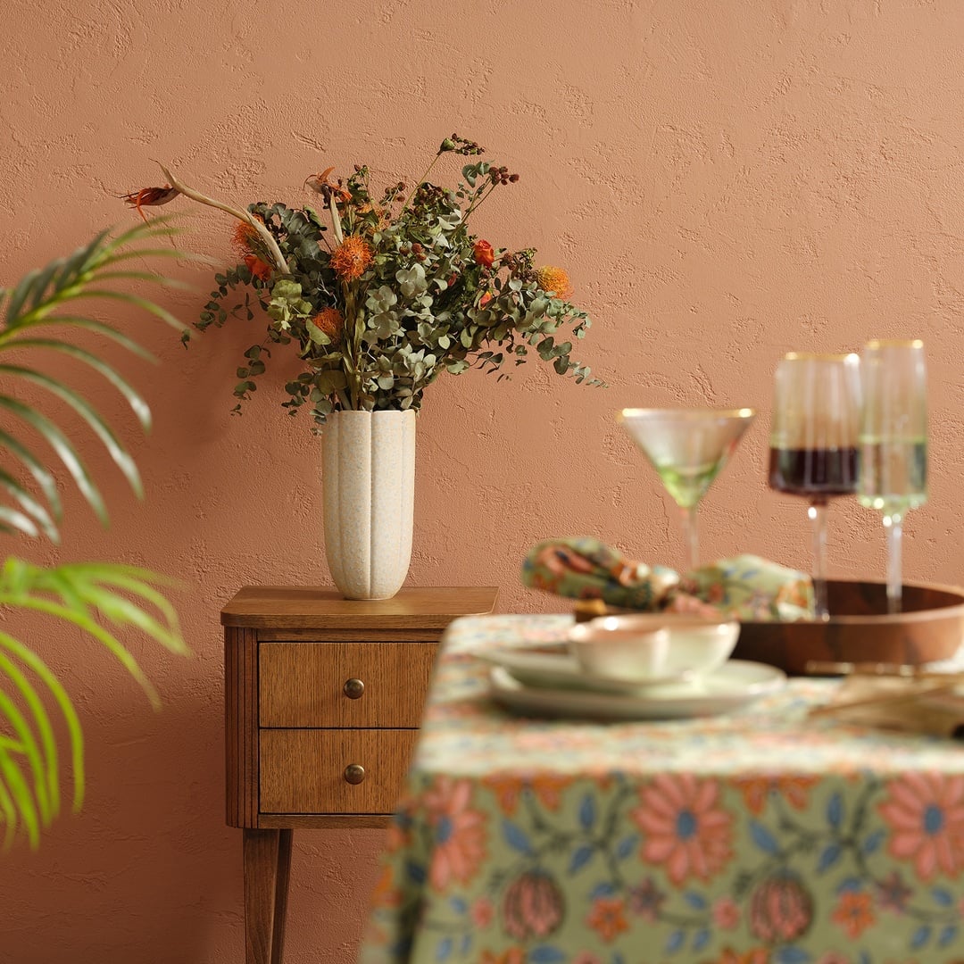 Lızbon Earthenware Vazo 16x16x34,5 Cm Krem