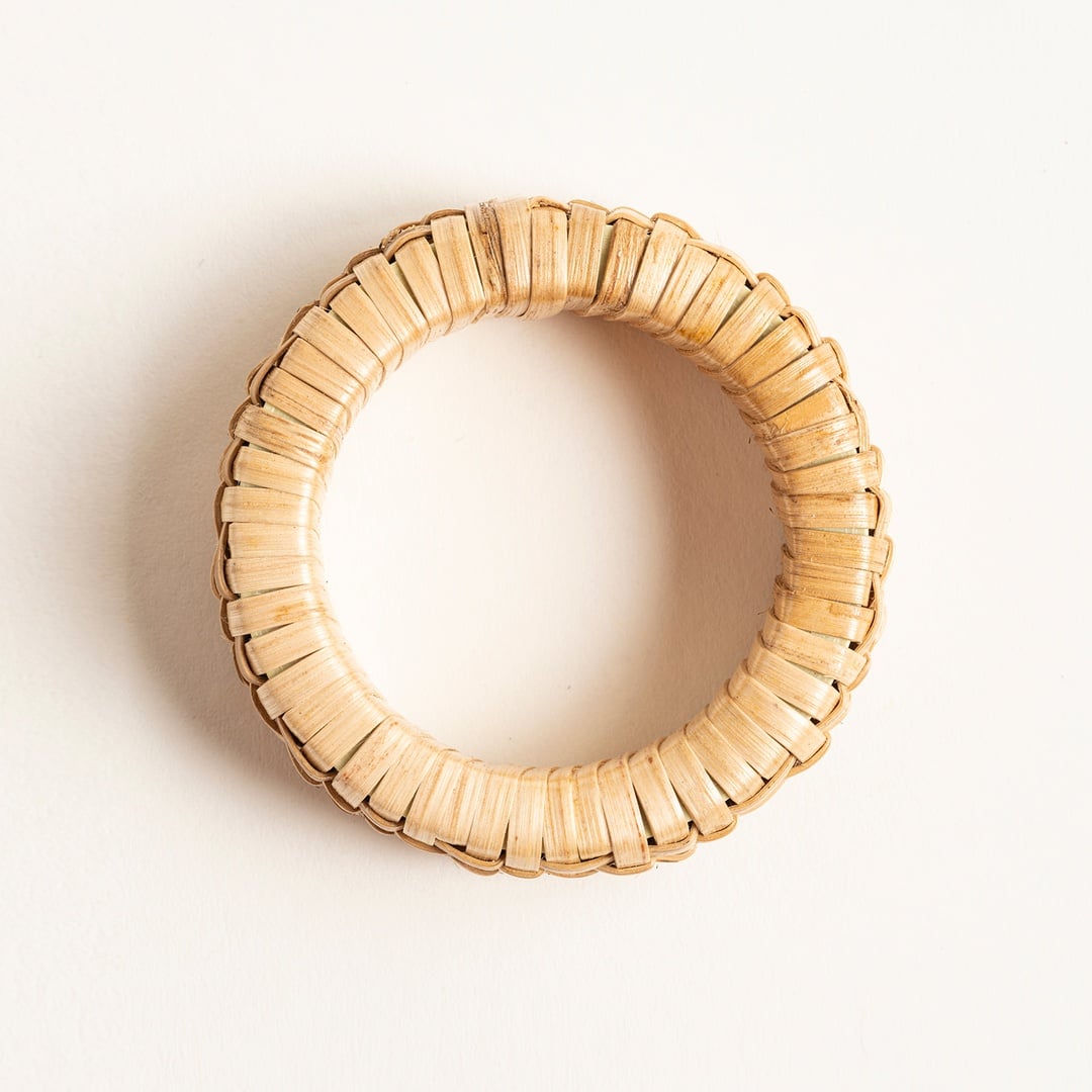 Lotus Bambu Peçete Halkası 5.5x5.5x2 Cm Natural