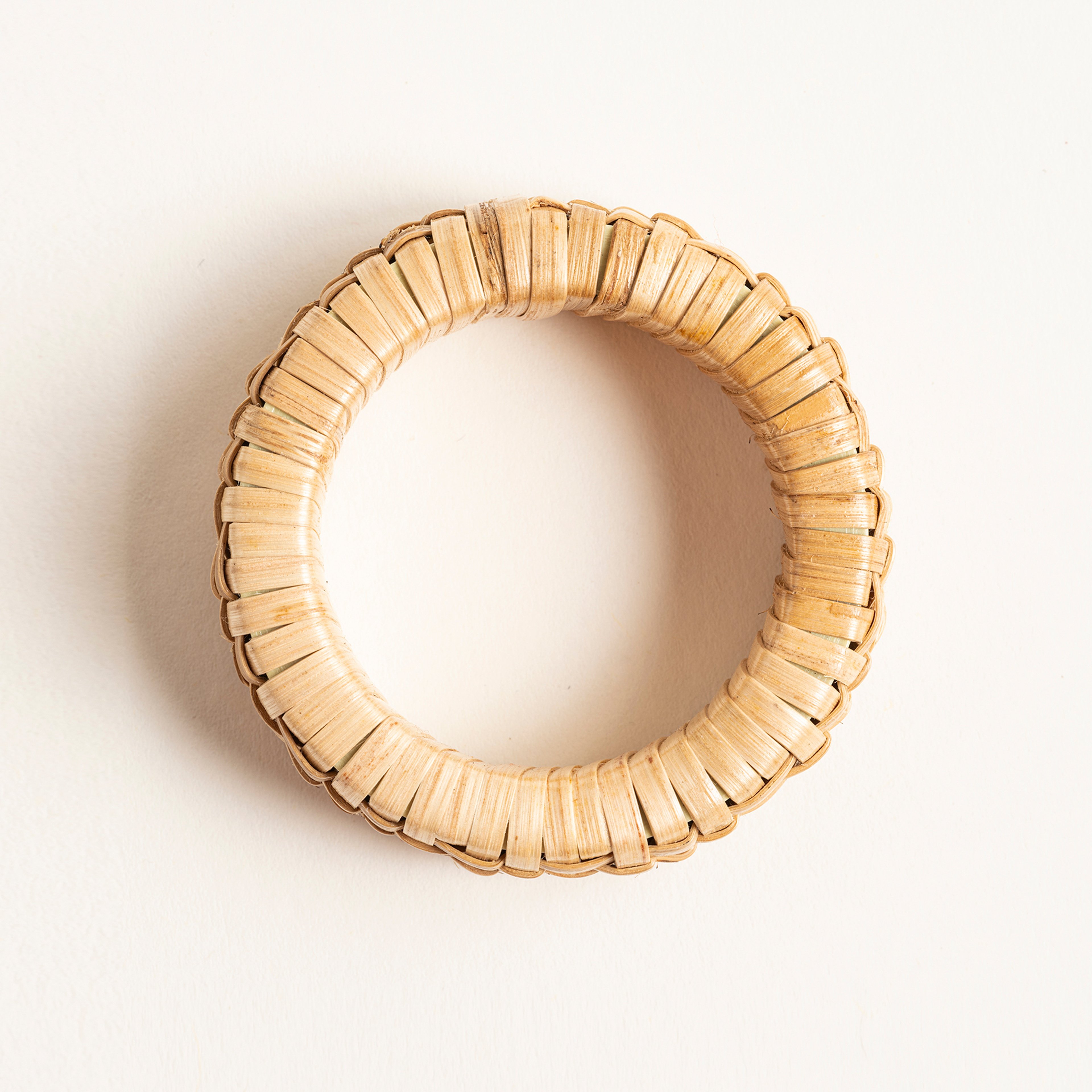 Lotus Bambu Peçete Halkası 5.5x5.5x2 Cm Natural