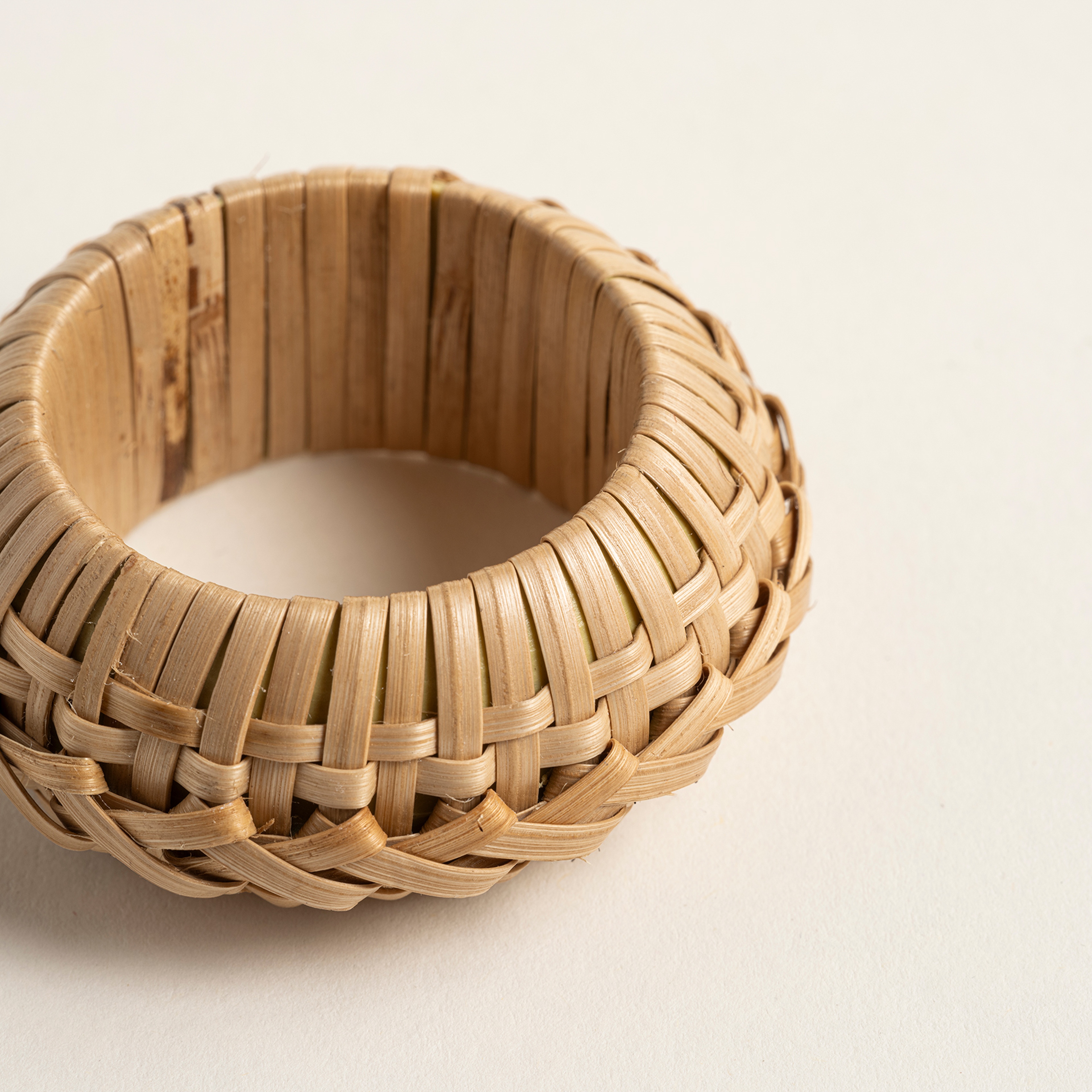 Lotus Bambu Peçete Halkası 6x6x2.5 Cm Natural